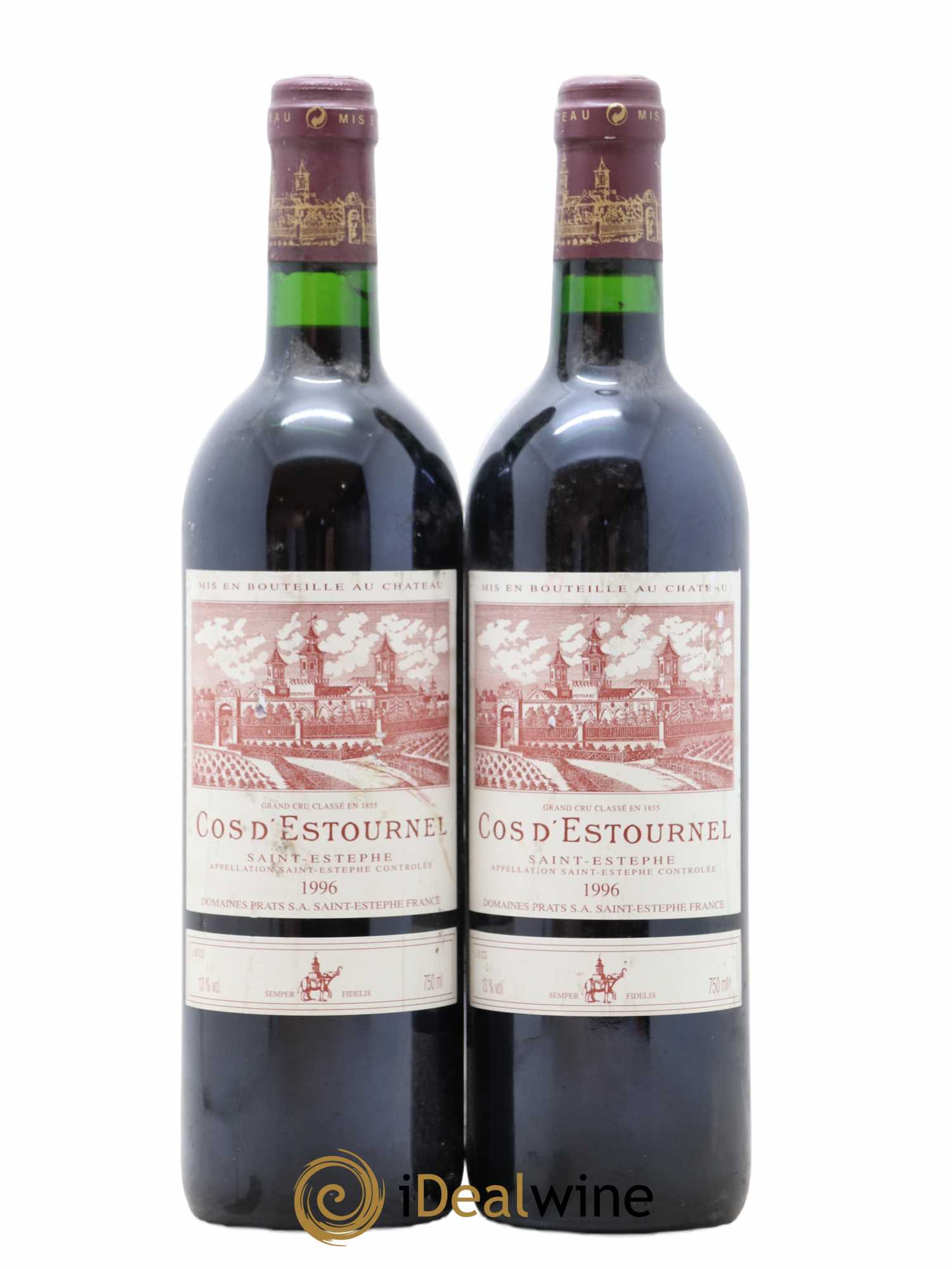 Cos d'Estournel 2ème Grand Cru Classé 1996 - Lot de 2 bouteilles - 0