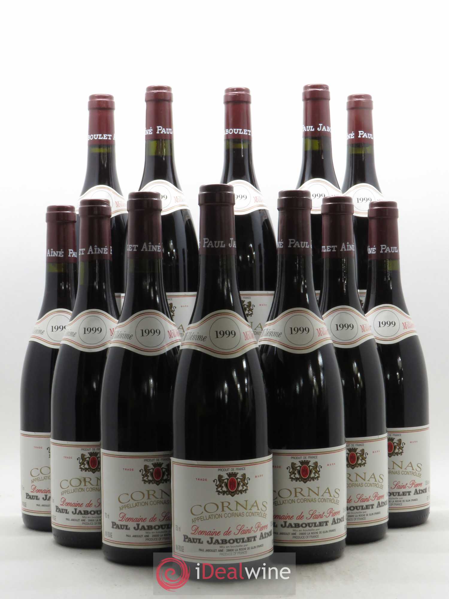 Cornas Domaine de Saint-Pierre Paul Jaboulet Ainé 1999 - Lot de 12 bouteilles - 0