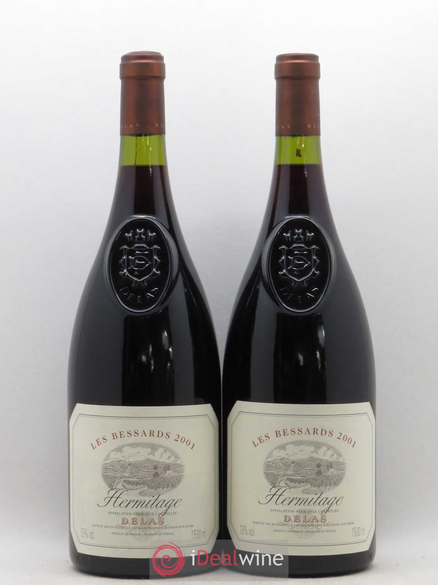 Hermitage Les Bessards Delas Frères 2001 - Lot de 2 magnums - 0