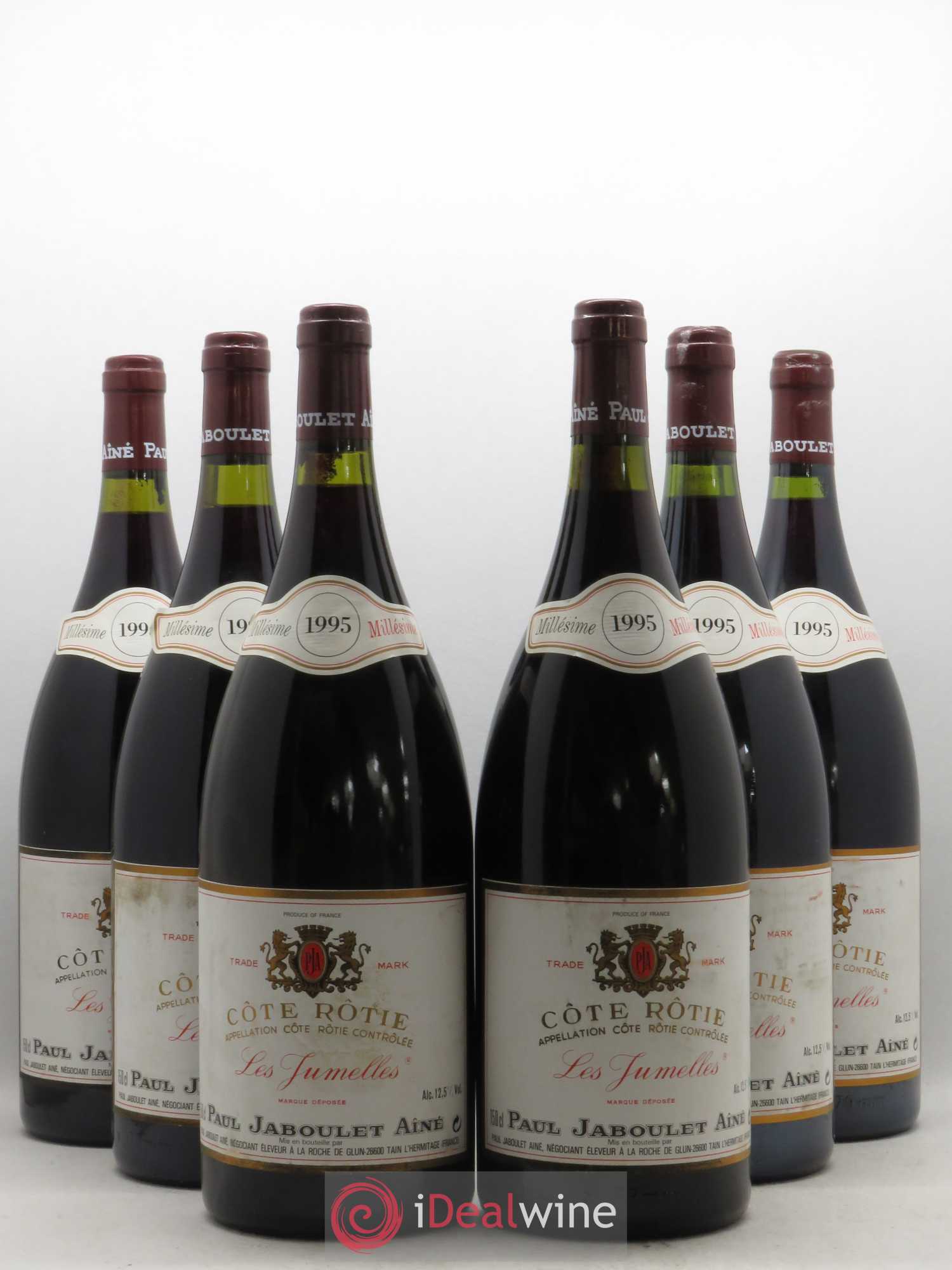 Côte-Rôtie Les Jumelles Paul Jaboulet Ainé 1995 - Lot de 6 magnums - 0