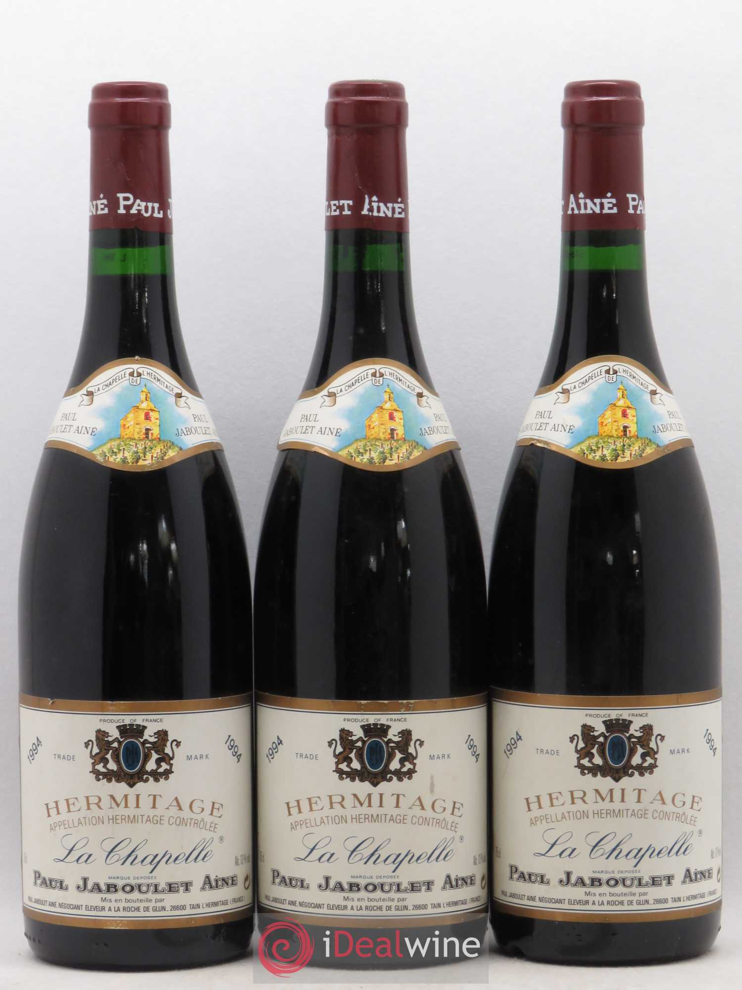 Hermitage La Chapelle Paul Jaboulet Ainé 1994 - Lot de 3 bouteilles - 0