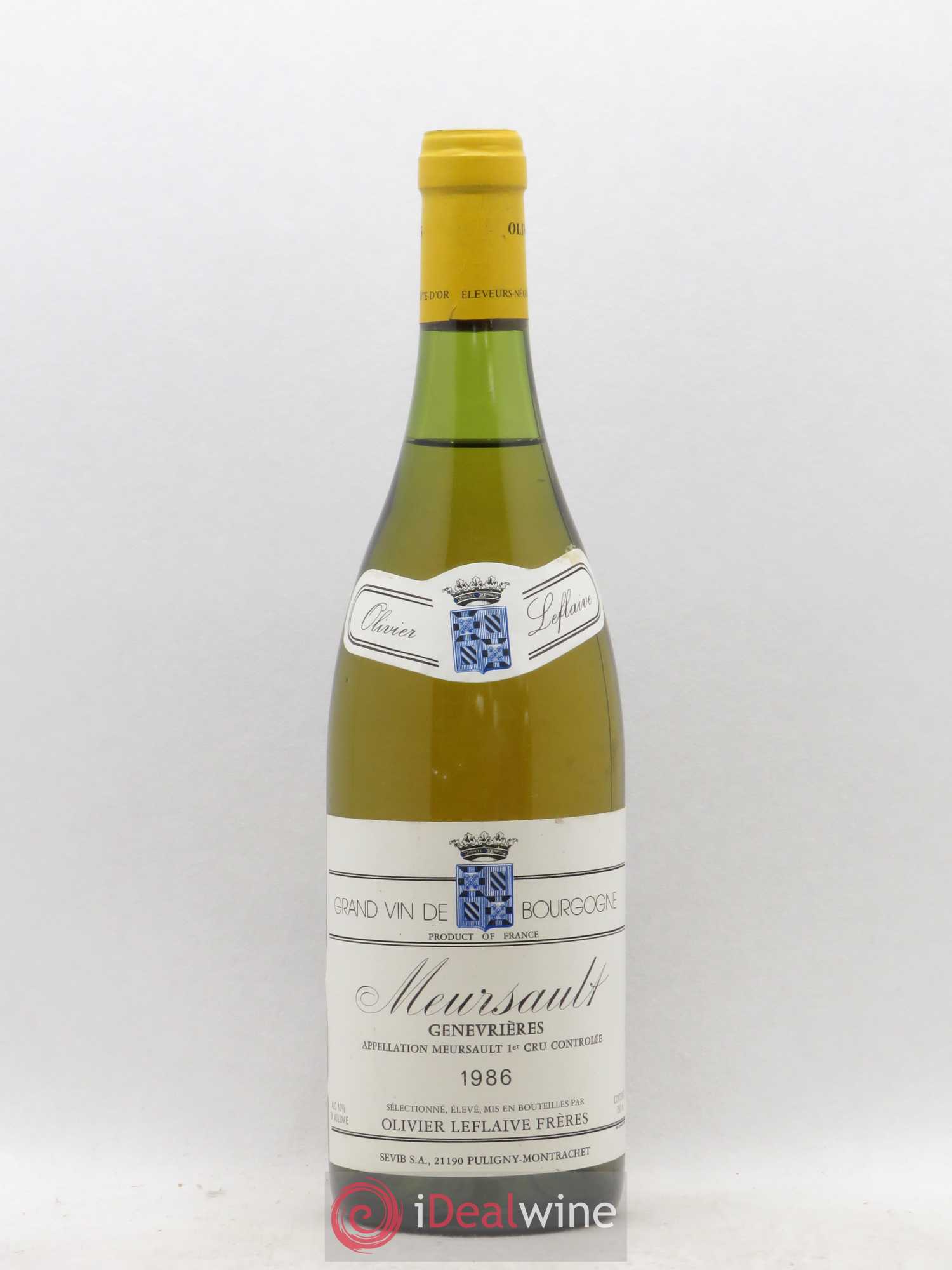 Meursault 1er Cru Genevrieres Olivier Leflaive Freres 1986 - Posten von 1 Flasche - 0