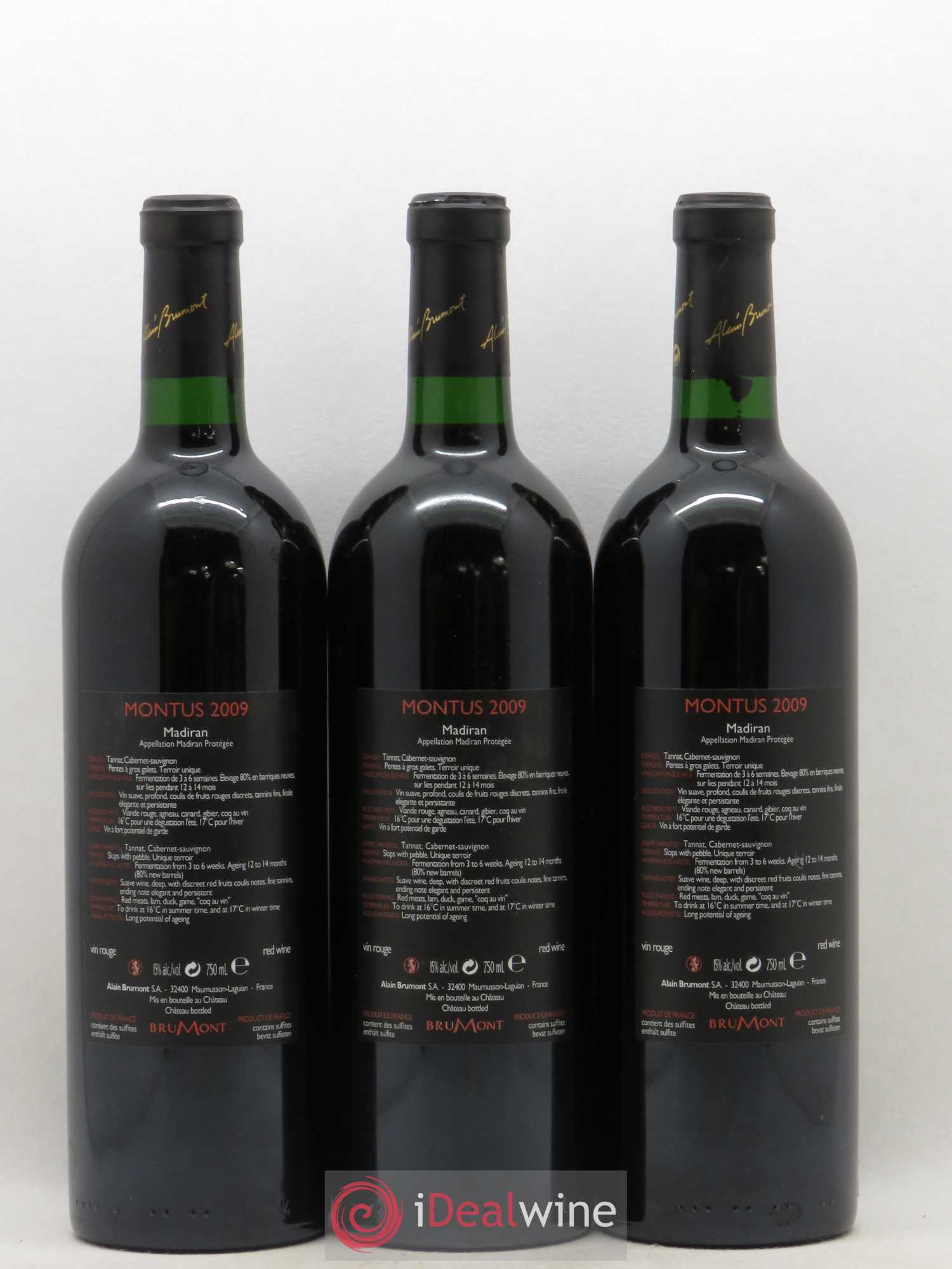 Madiran Château Montus Alain Brumont 2009 - Lot de 12 bouteilles - 2