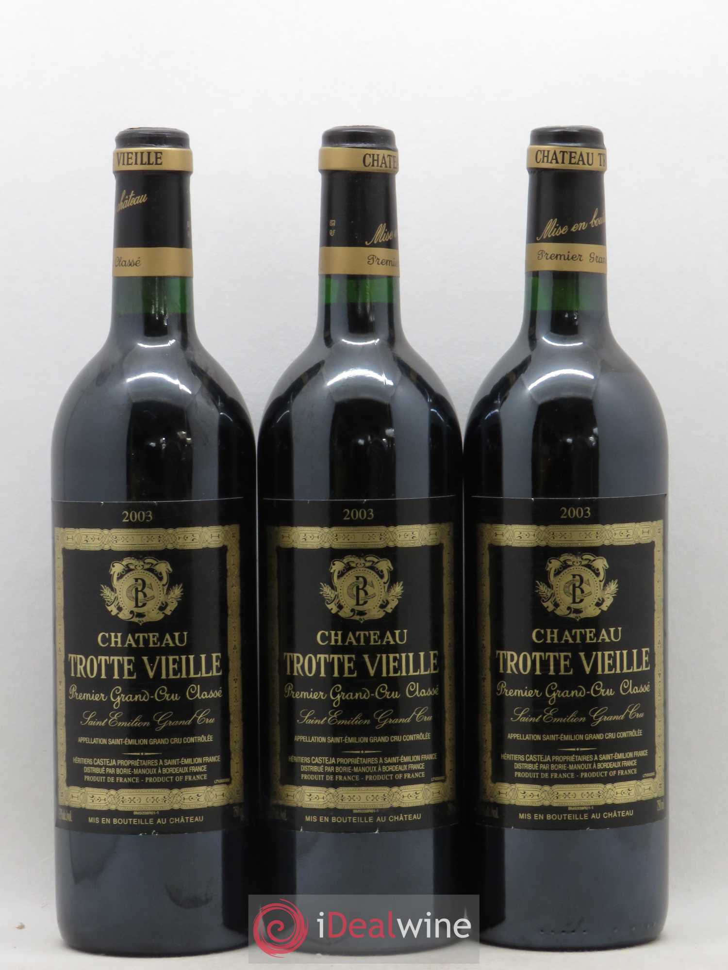 Château Trotte Vieille 1er Grand Cru Classé B 2003 - Lot de 12 bouteilles - 1