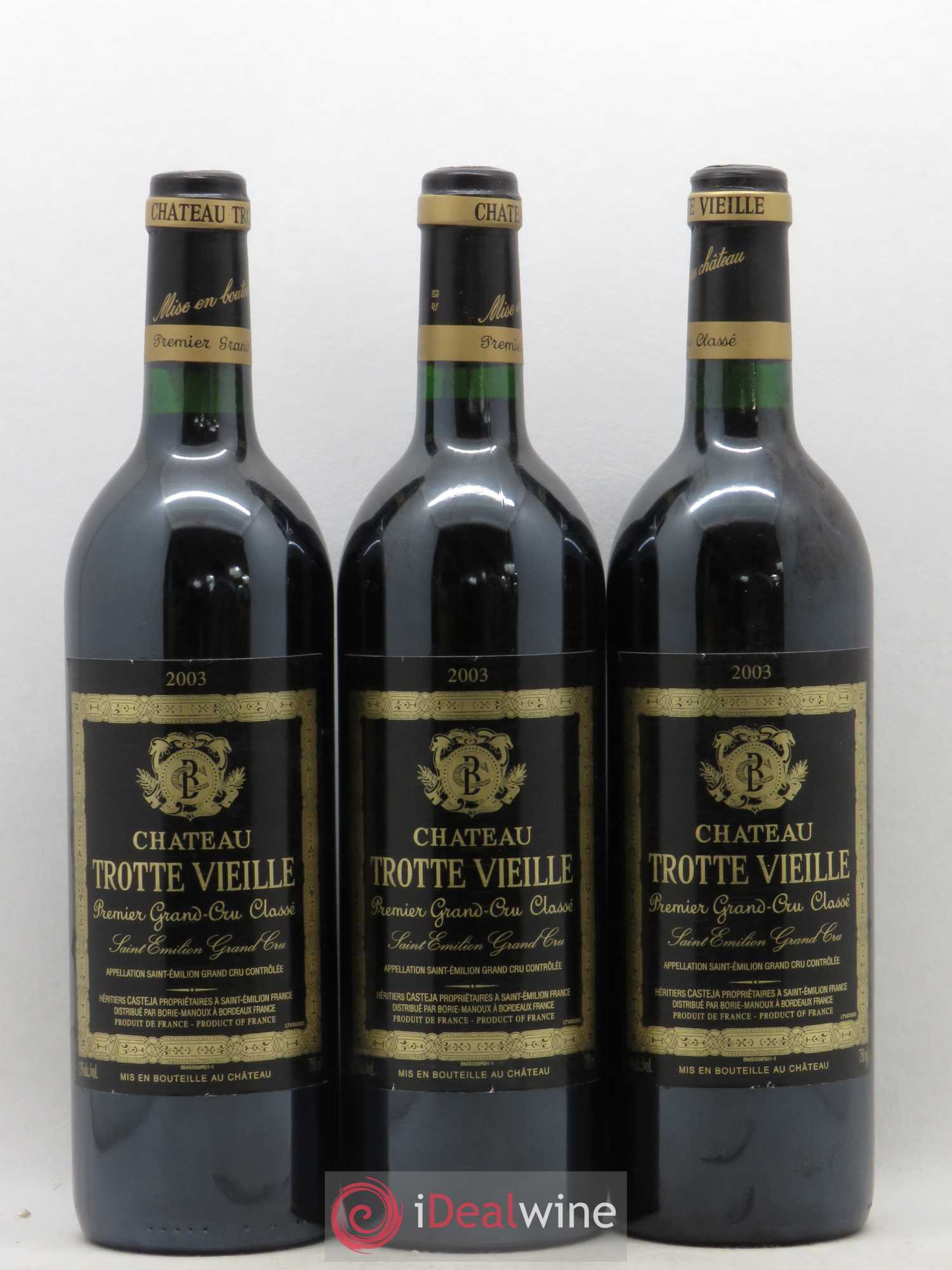 Château Trotte Vieille 1er Grand Cru Classé B 2003 - Lot de 12 bouteilles - 2