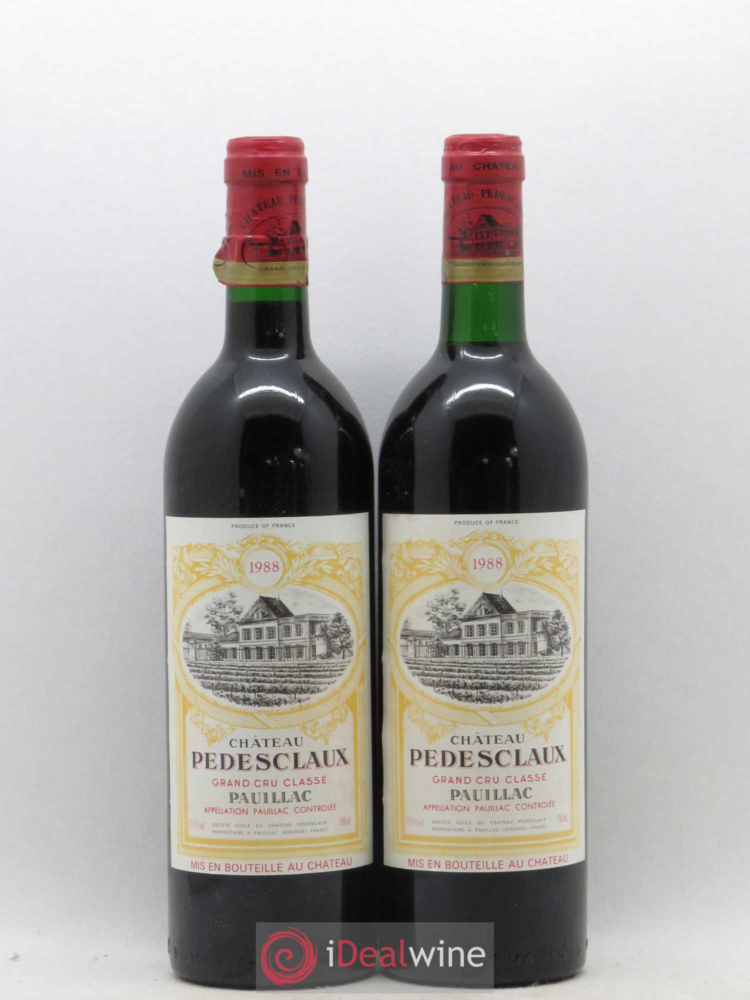 Château Pedesclaux 5ème Grand Cru Classé 1988 - Lot de 2 bouteilles - 0
