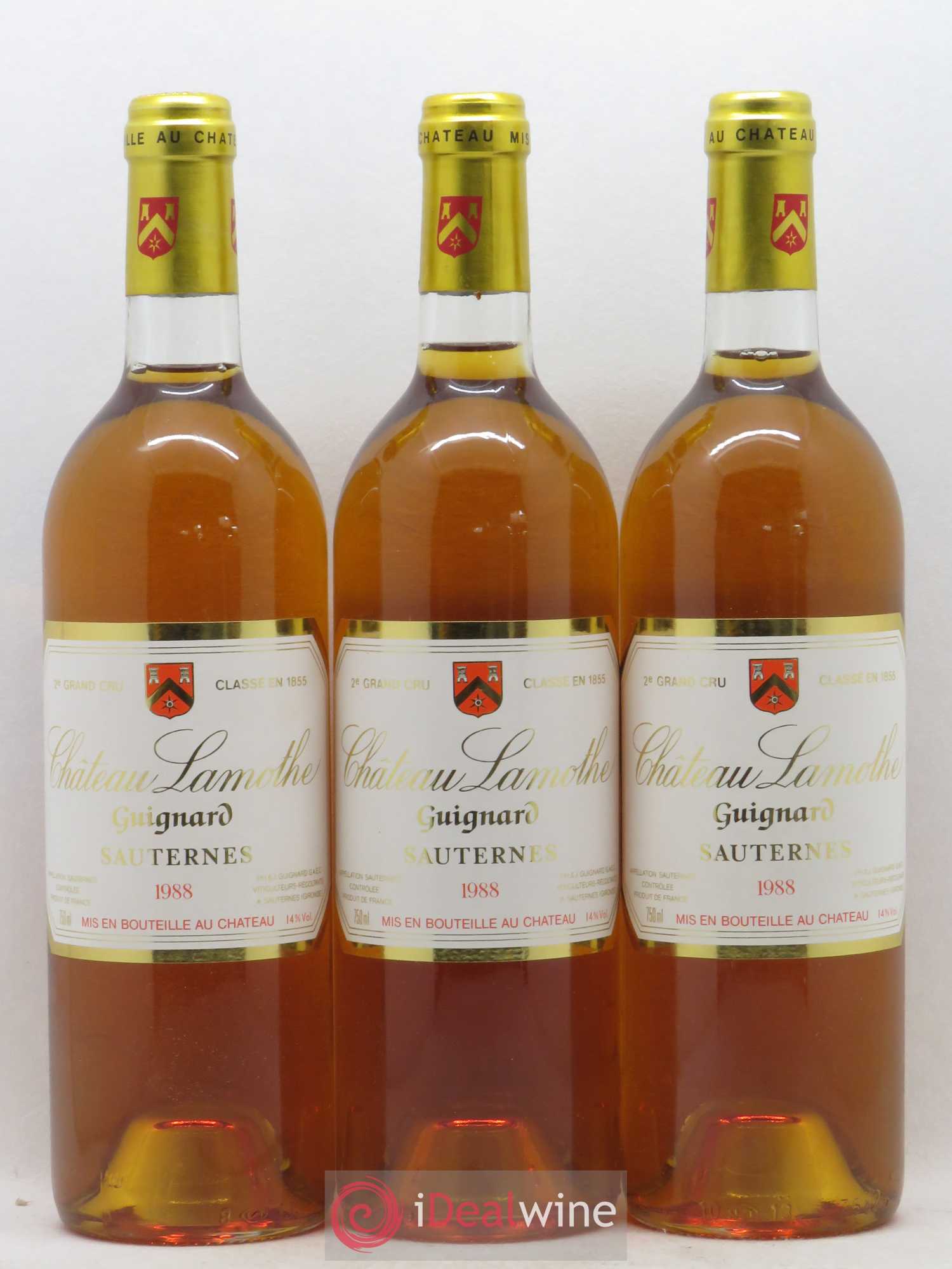 Château Lamothe Guignard 2ème Grand Cru Classé 1988 - Lotto di 6 bottiglie - 1