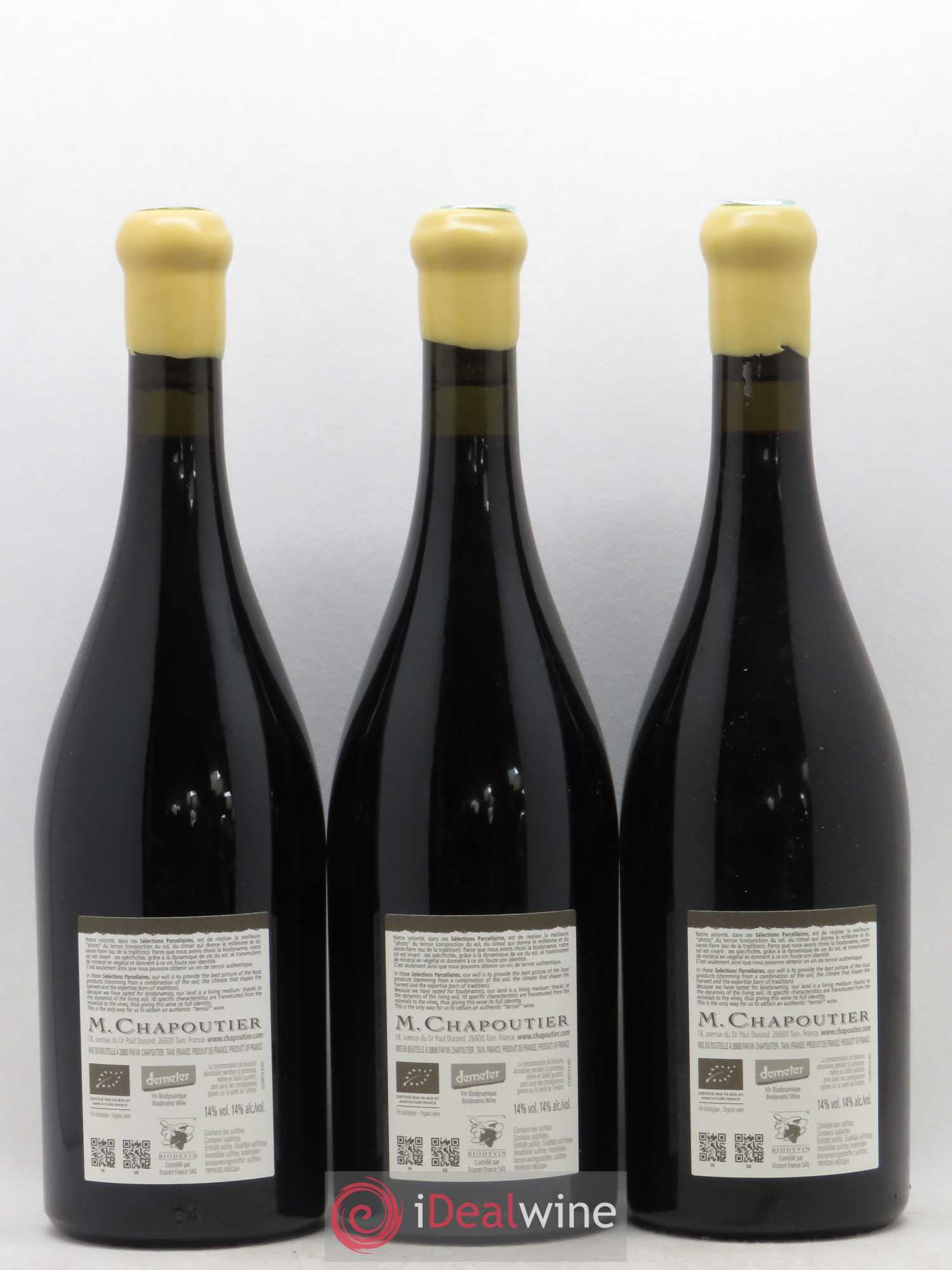 Hermitage Ermitage Le Pavillon Chapoutier 2014 - Lot de 3 bouteilles - 1