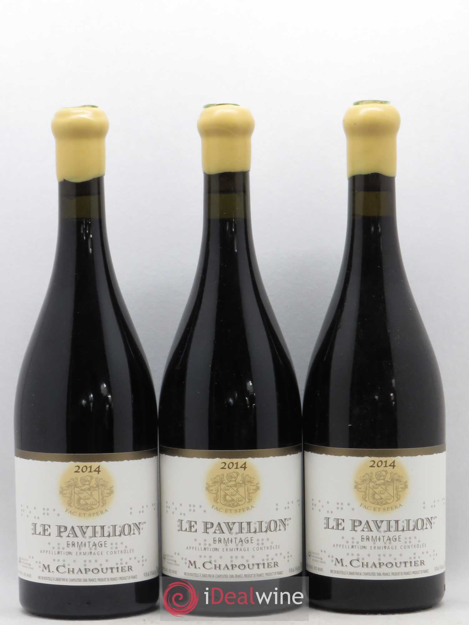 Hermitage Ermitage Le Pavillon Chapoutier 2014 - Lot de 3 bouteilles - 0