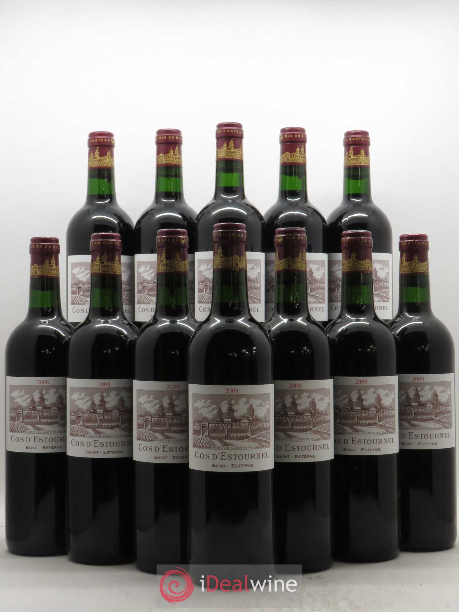 Cos d'Estournel 2ème Grand Cru Classé 2008 - Lot de 12 bouteilles - 0