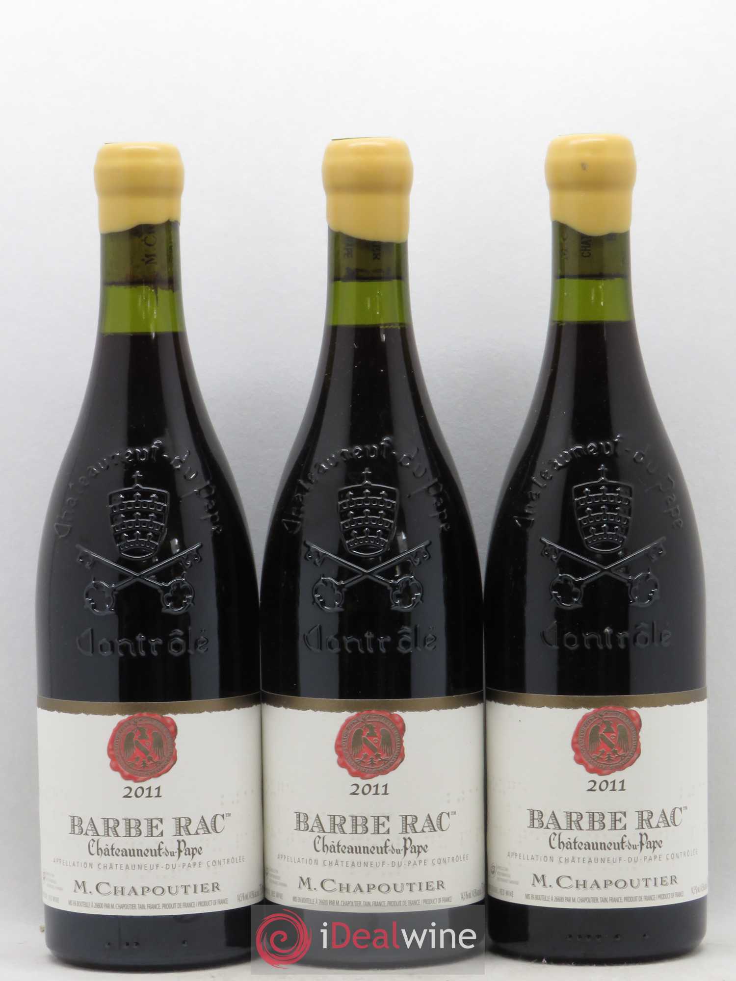 Châteauneuf-du-Pape Barbe Rac Chapoutier 2011 - Lot de 6 bouteilles - 1