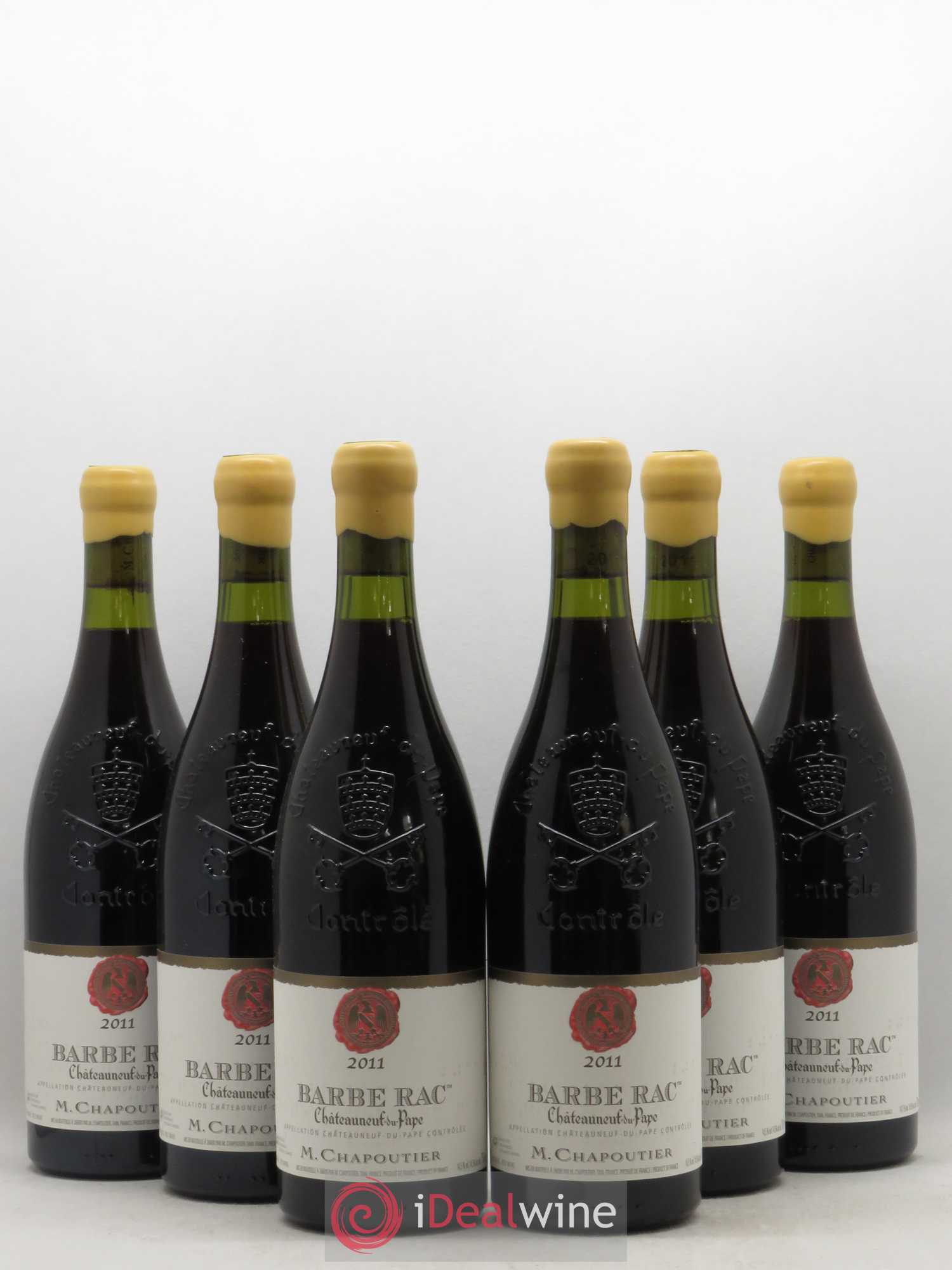 Châteauneuf-du-Pape Barbe Rac Chapoutier 2011 - Lot de 6 bouteilles - 0