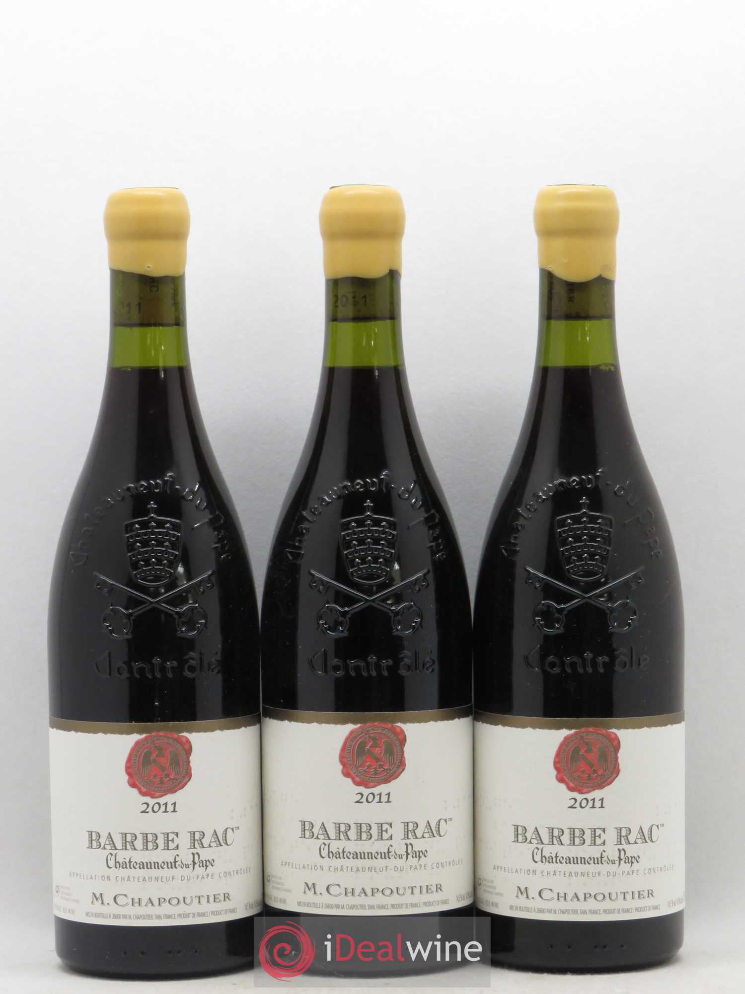 Châteauneuf-du-Pape Barbe Rac Chapoutier 2011 - Posten von 6 Flaschen - 2
