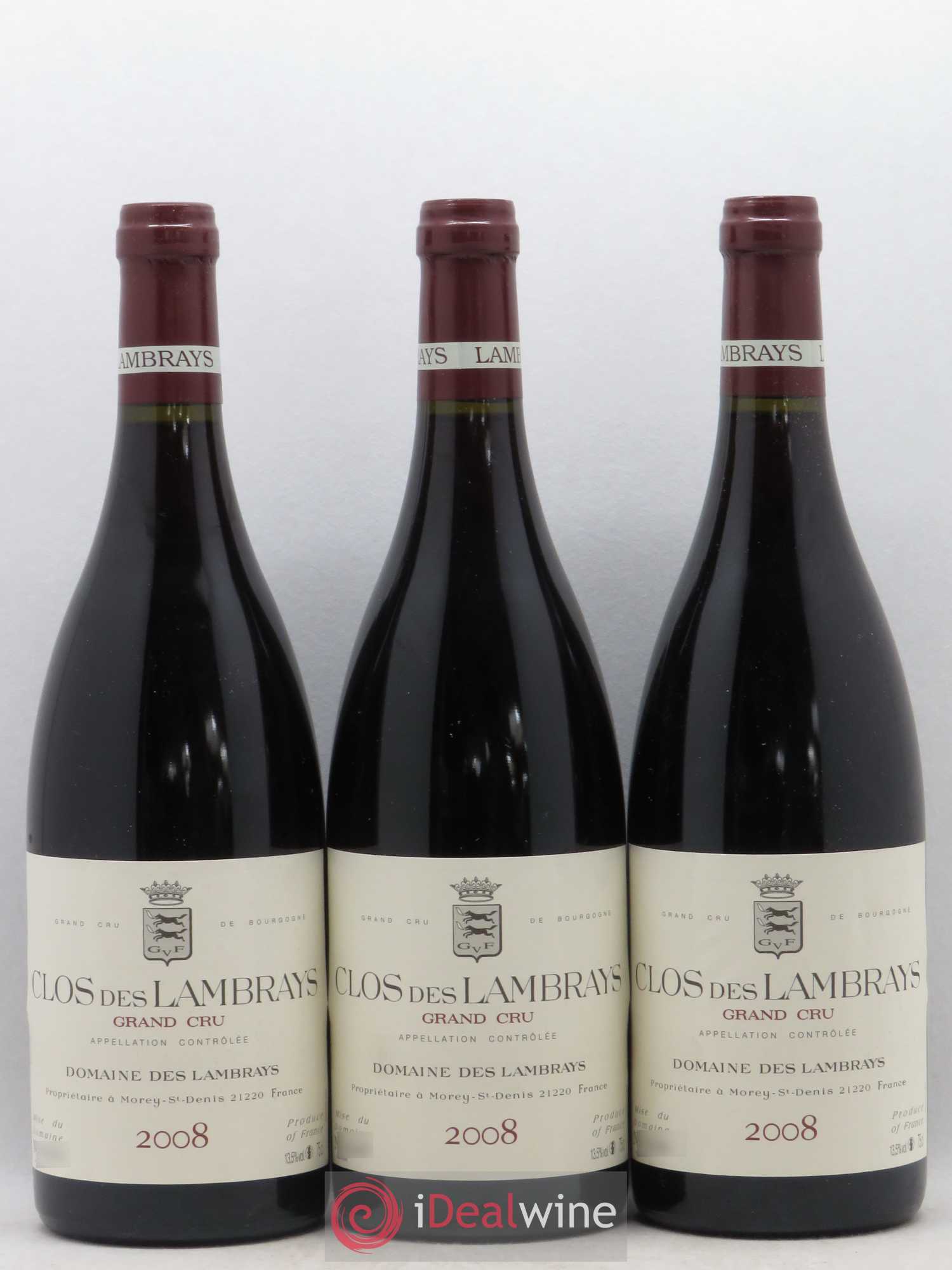 Clos des Lambrays Grand Cru Domaine des Lambrays 2008 - Lot de 12 bouteilles - 1