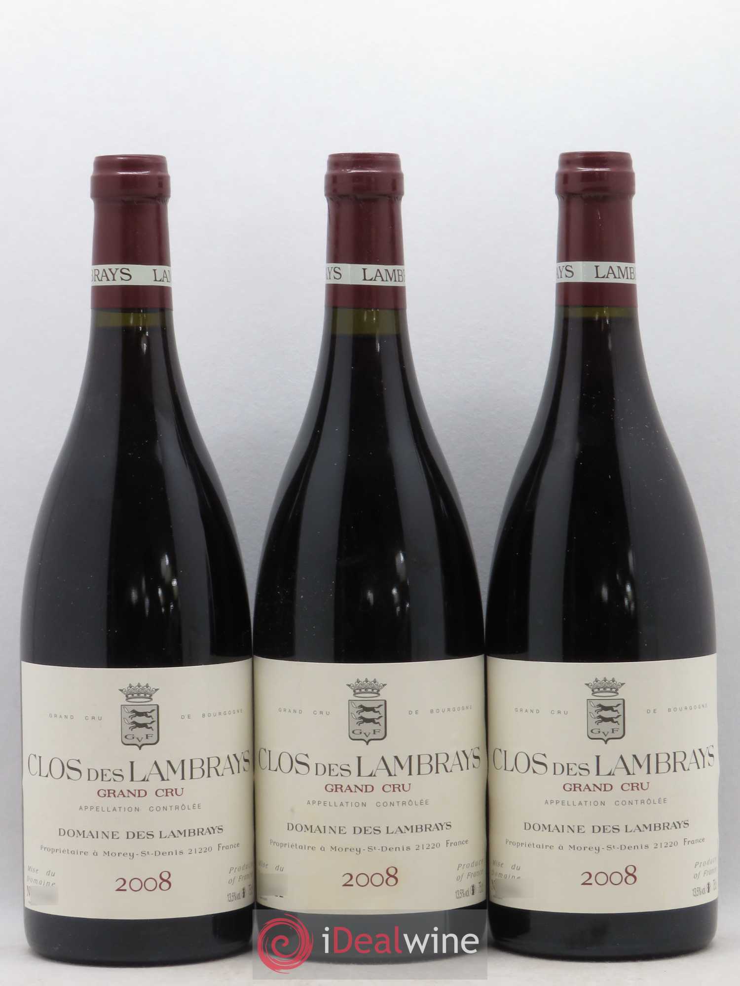 Clos des Lambrays Grand Cru Domaine des Lambrays 2008 - Lot de 12 bouteilles - 2