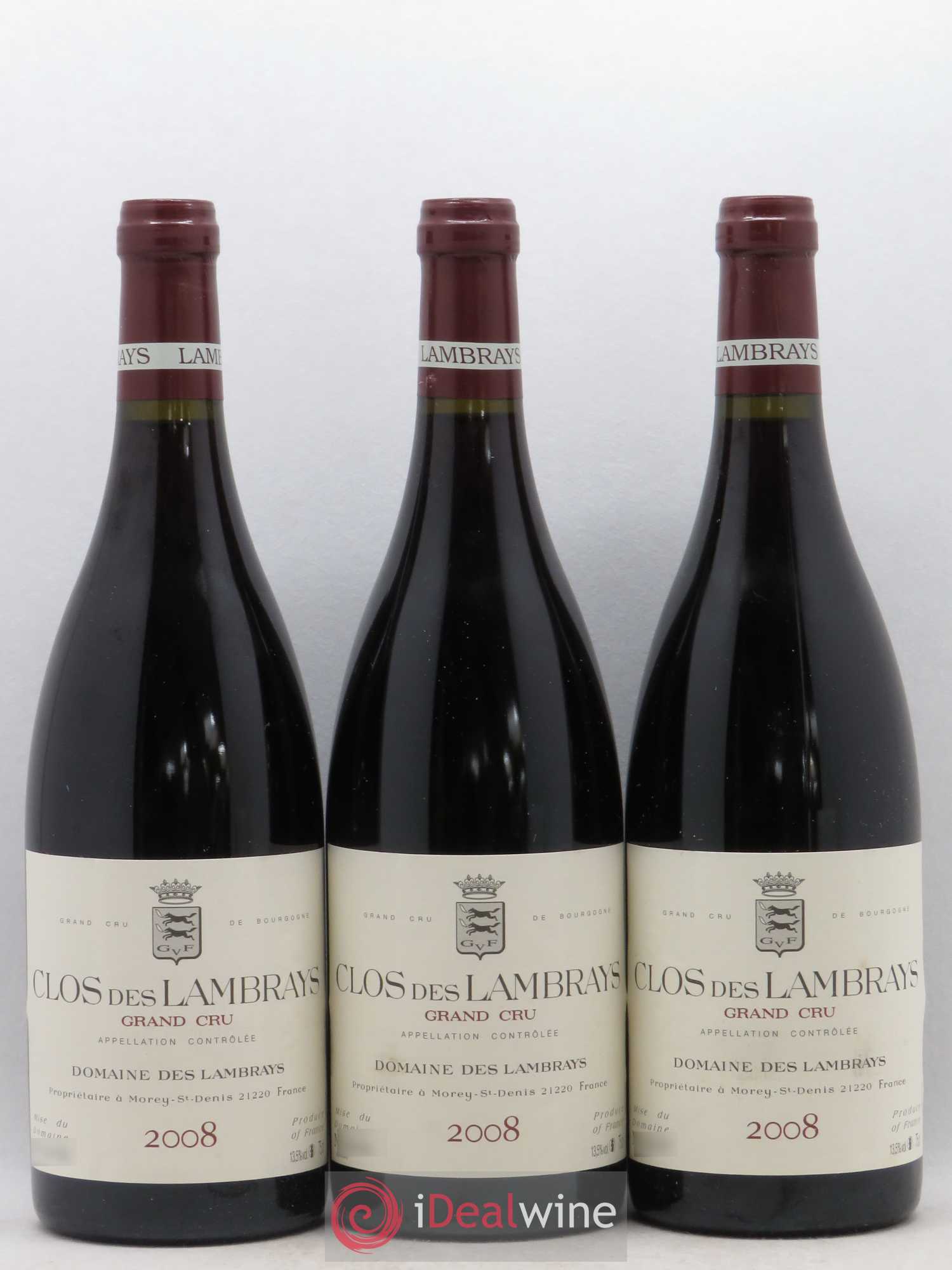Clos des Lambrays Grand Cru Domaine des Lambrays 2008 - Lot de 12 bouteilles - 3