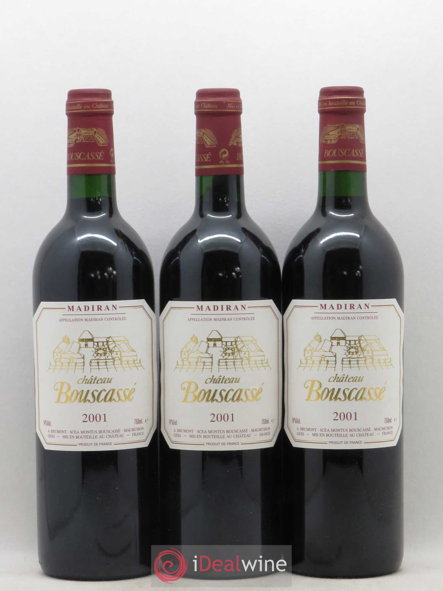 Madiran Château Bouscassé Alain Brumont 2001 - Lot de 6 bouteilles - 2