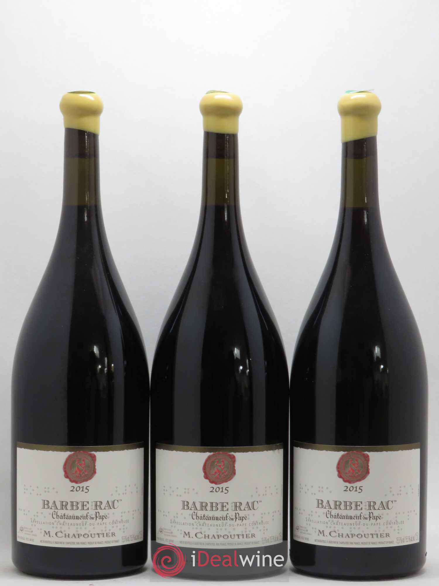 Châteauneuf-du-Pape Barbe Rac Chapoutier 2015 - Lot de 3 magnums - 0