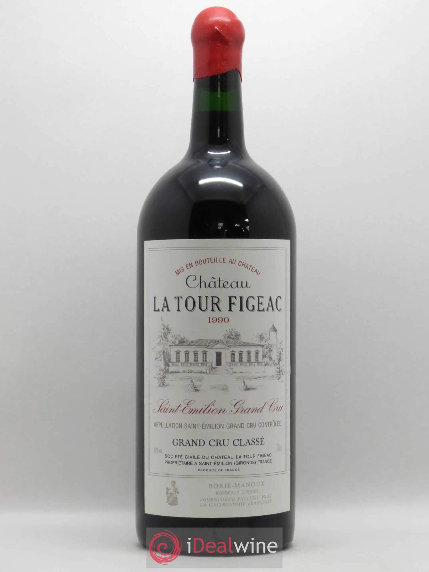Château la Tour Figeac Grand Cru Classé 1990 - Lot de 1 double magnum - 0