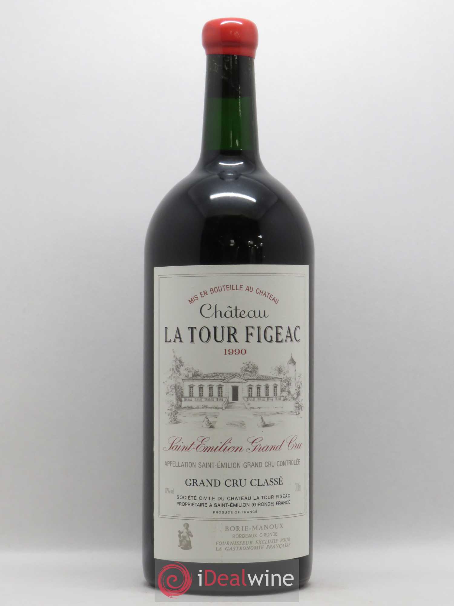 Château la Tour Figeac Grand Cru Classé 1990 - Lot de 1 double magnum - 0