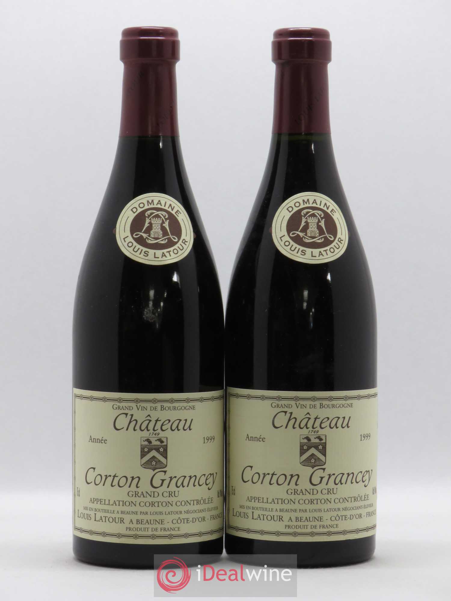 Corton Grand Cru Château Corton Grancey Louis Latour 1999 - Lot de 2 bouteilles - 0