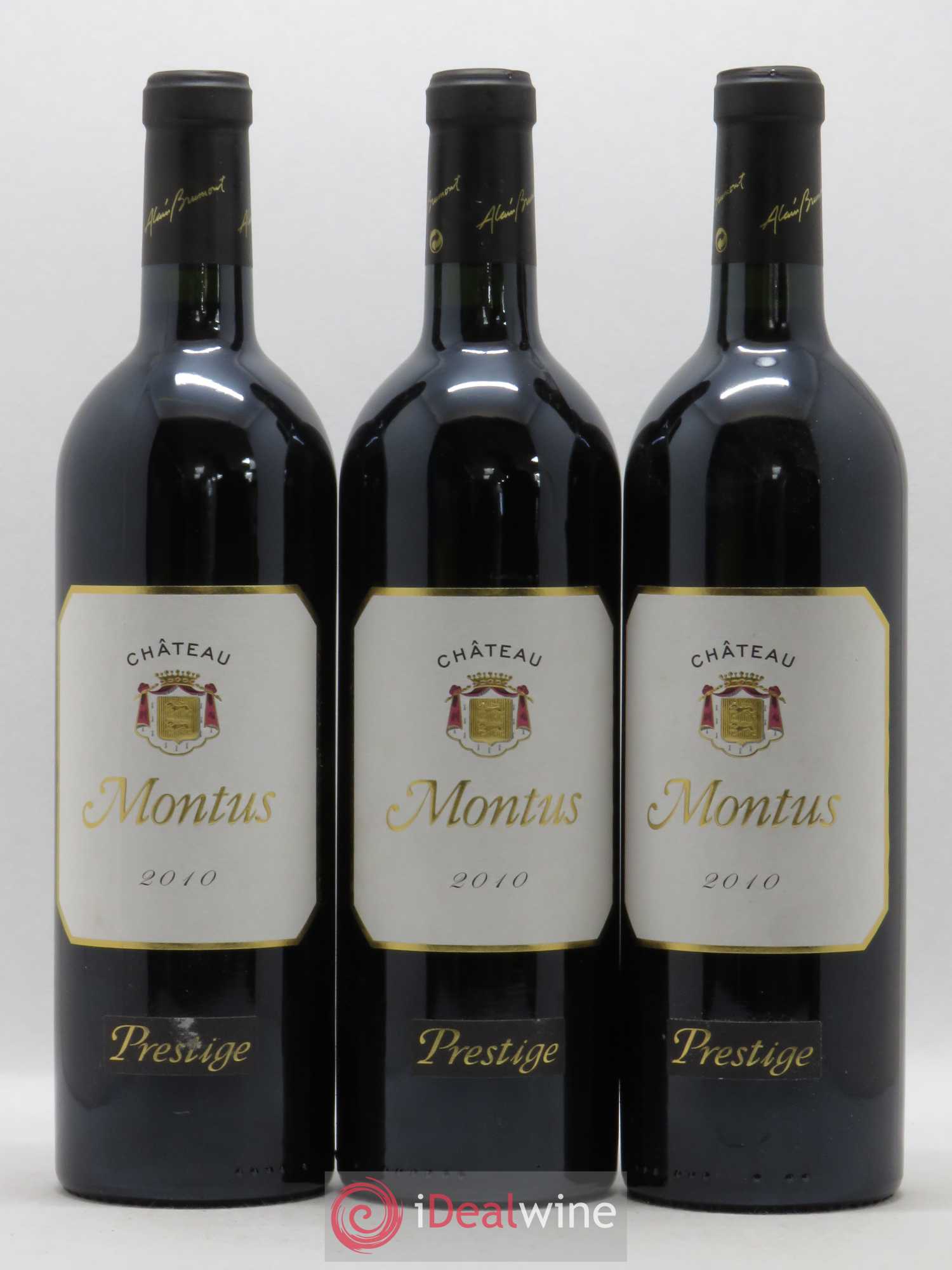 Madiran Château Montus-Prestige Alain Brumont 2010 - Lot de 3 bouteilles - 0
