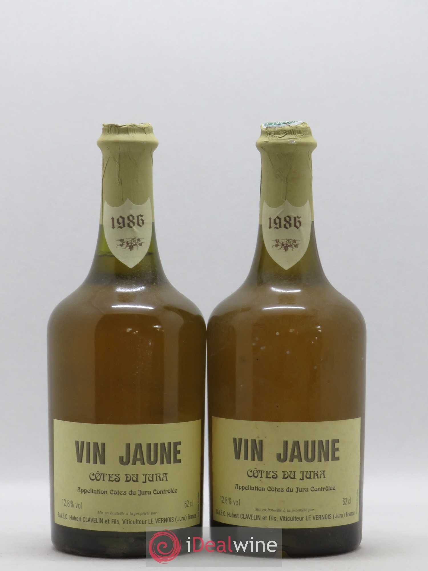 Côtes du Jura Vin Jaune Domaine Hubert Clavelin 1986 - Posten von 2 Flaschen - 0