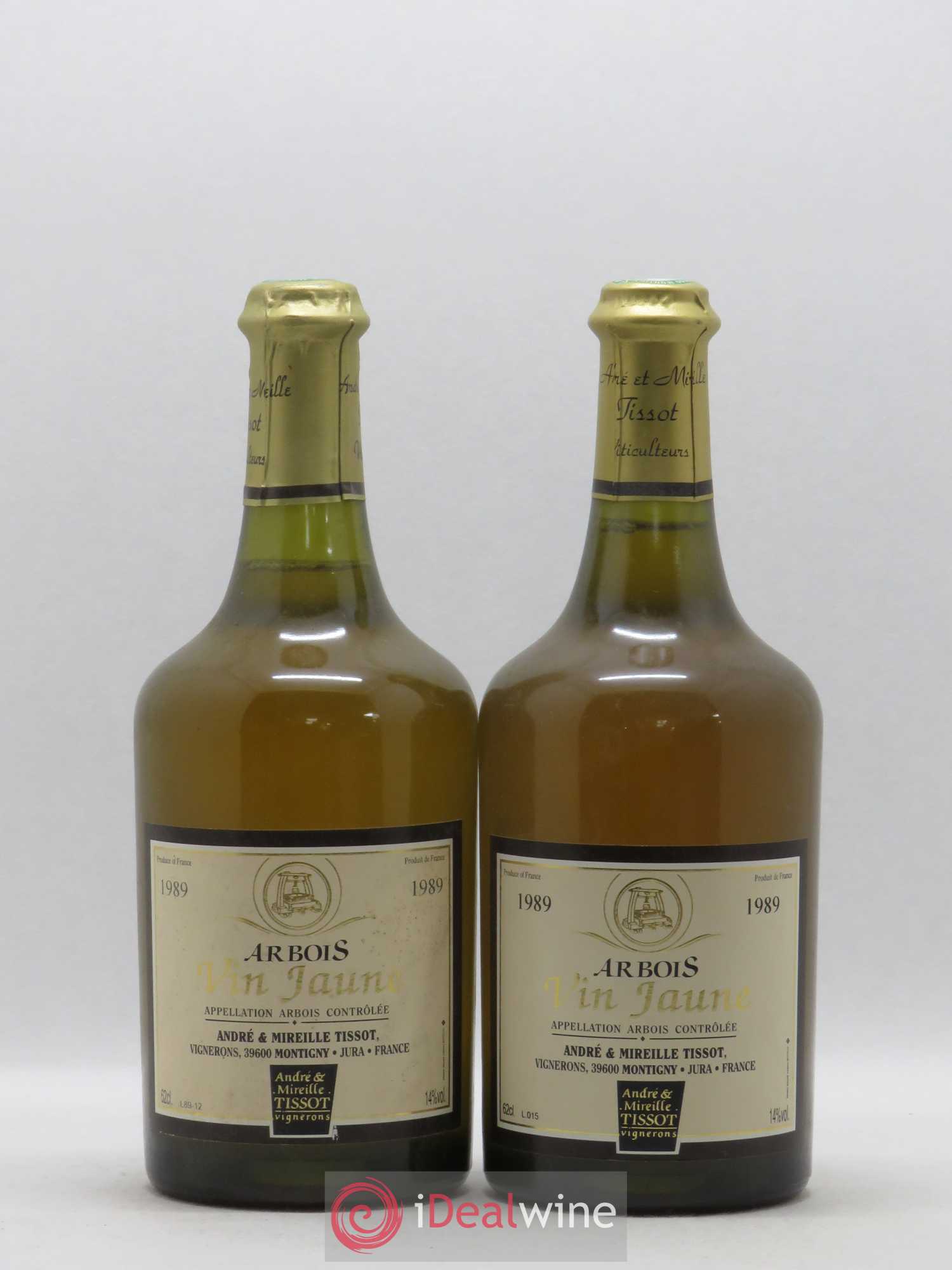 Arbois Vin Jaune Domaine André et Mireille Tissot 1989 - Posten von 2 Flaschen - 0