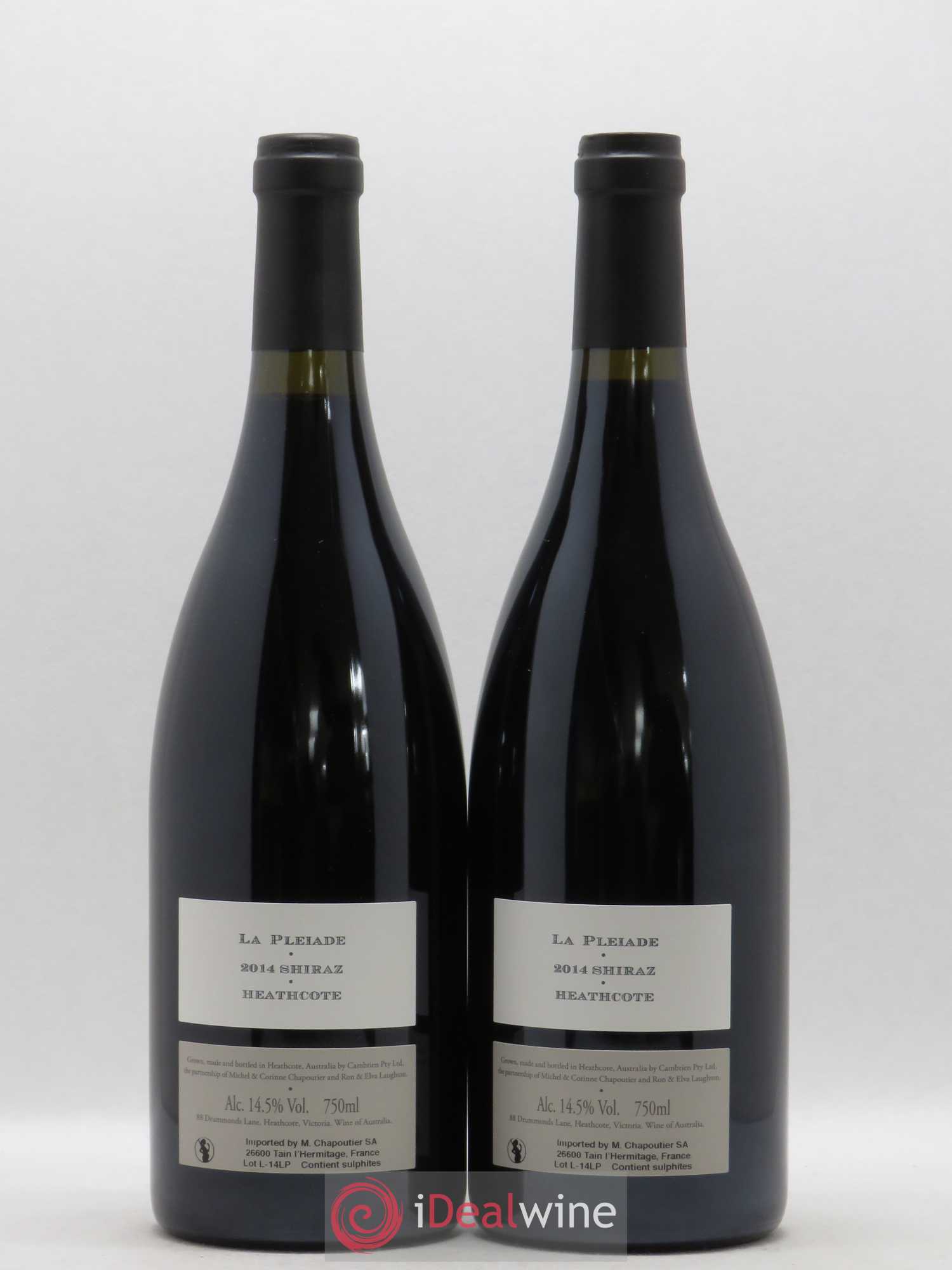 Australie La Pleiade Shiraz Heathcote Chapoutier 2014 - Posten von 2 Flaschen - 1