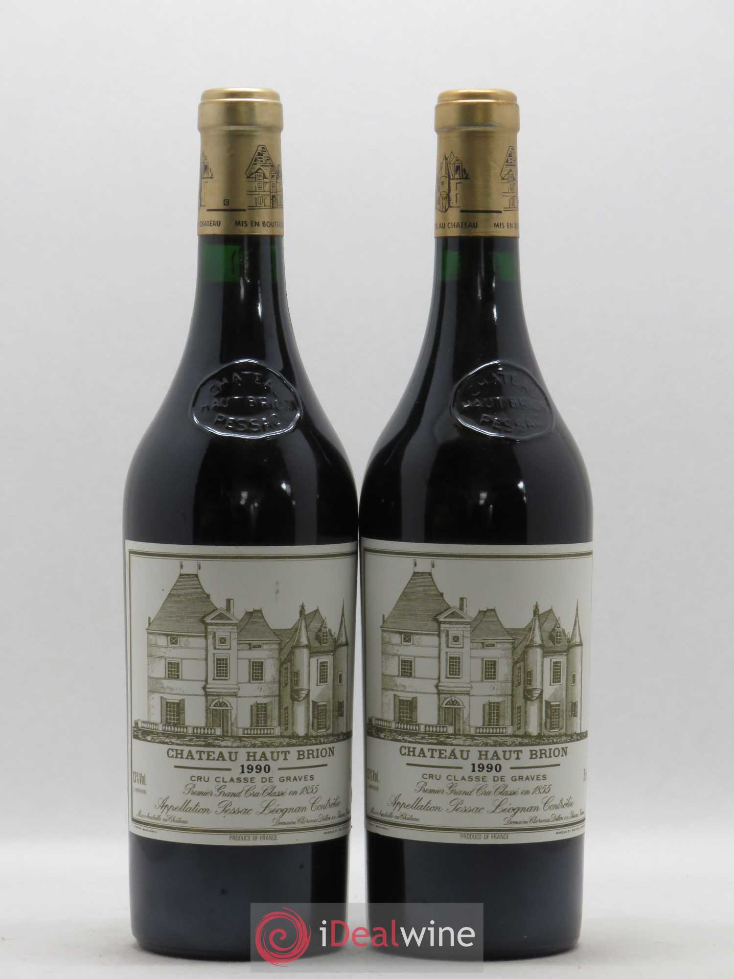 Château Haut Brion 1er Grand Cru Classé 1990 - Lot de 2 bouteilles - 0