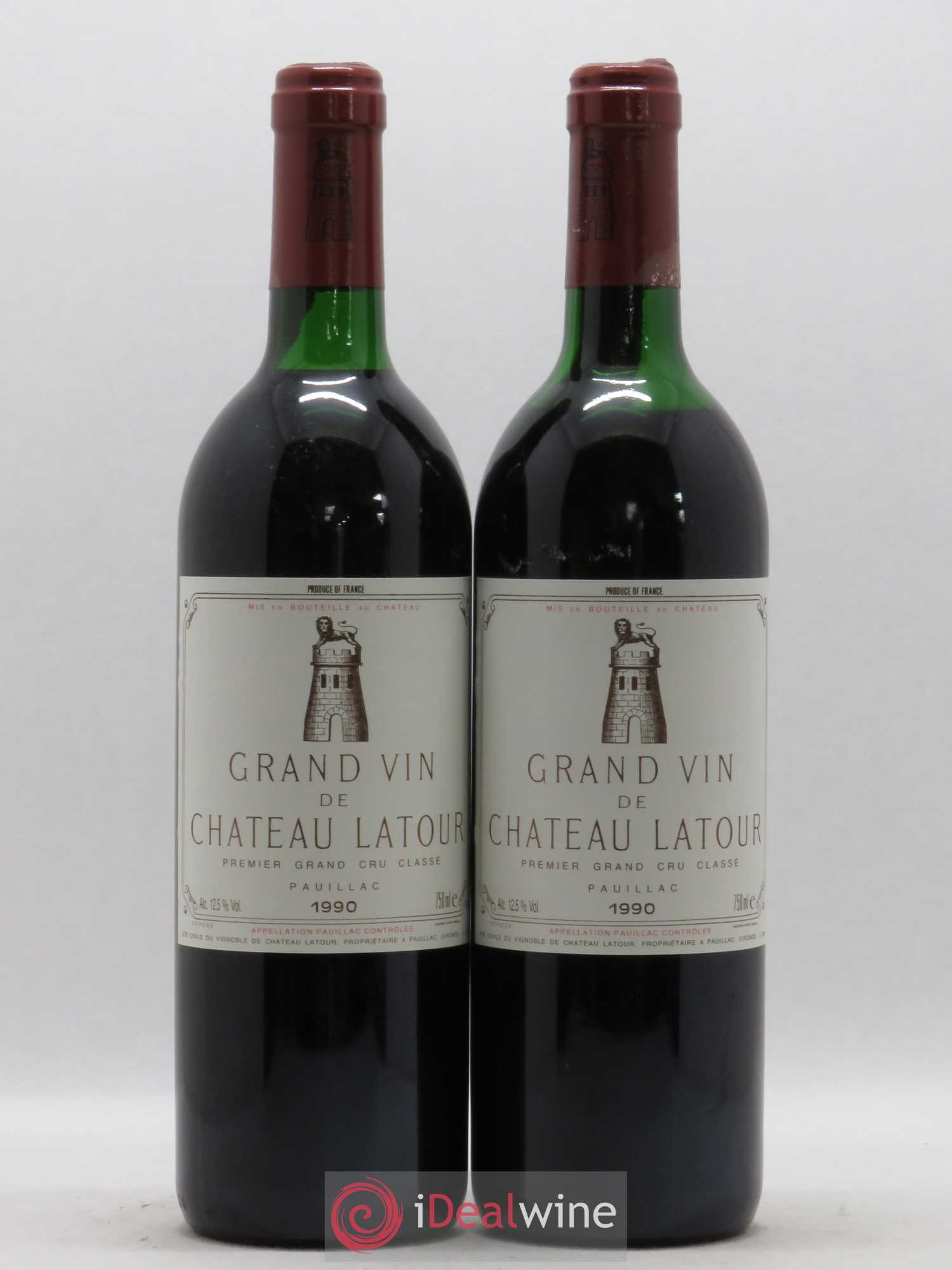 Château Latour 1er Grand Cru Classé 1990 - Lot de 2 bouteilles - 0