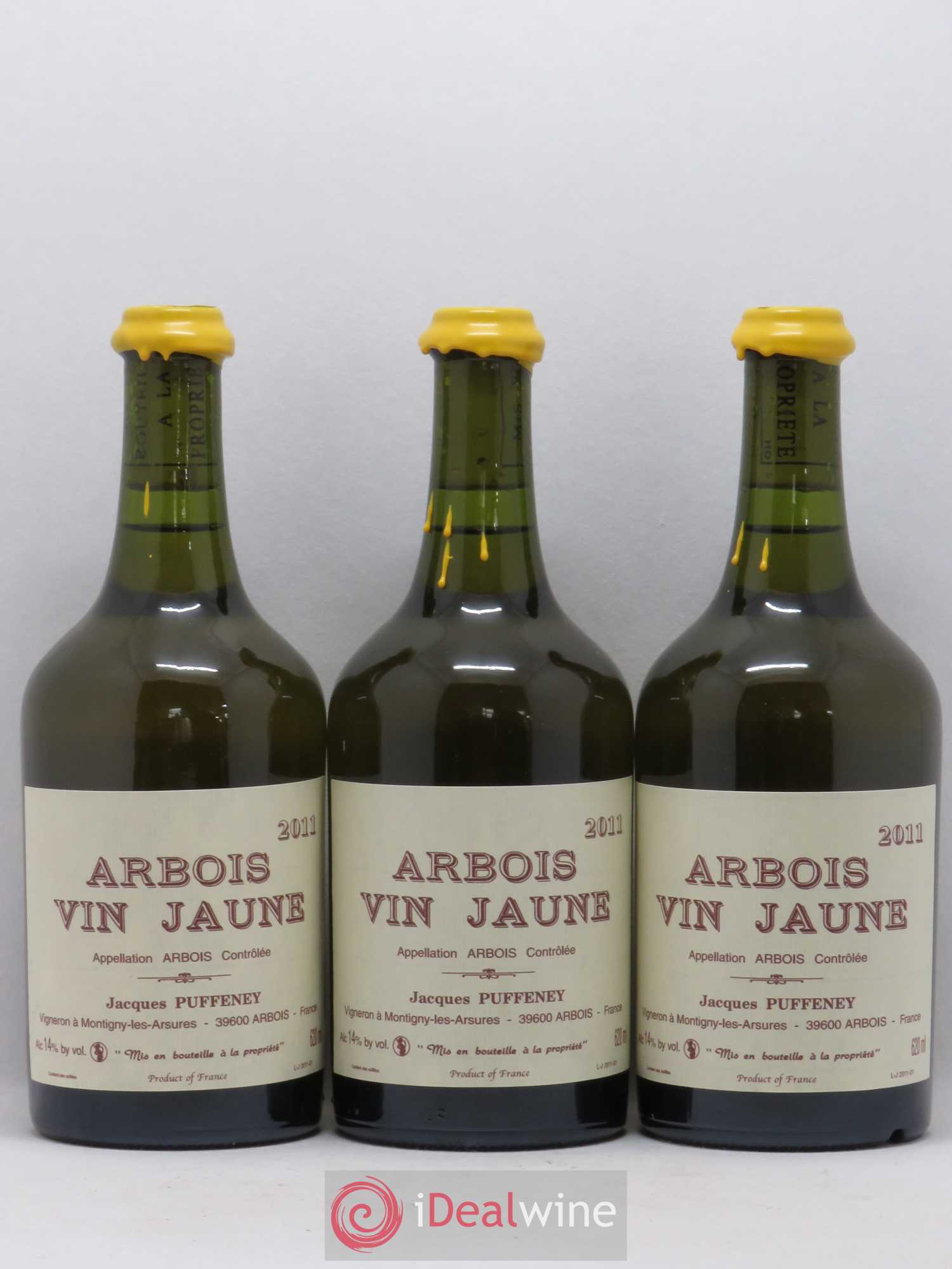 Arbois Vin Jaune Jacques Puffeney 2011 - Lot de 3 bouteilles - 0