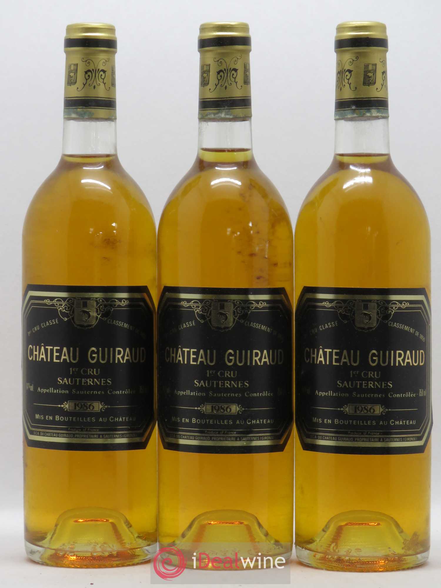 Château Guiraud 1er Grand Cru Classé 1986 - Lotto di 12 bottiglie - 3
