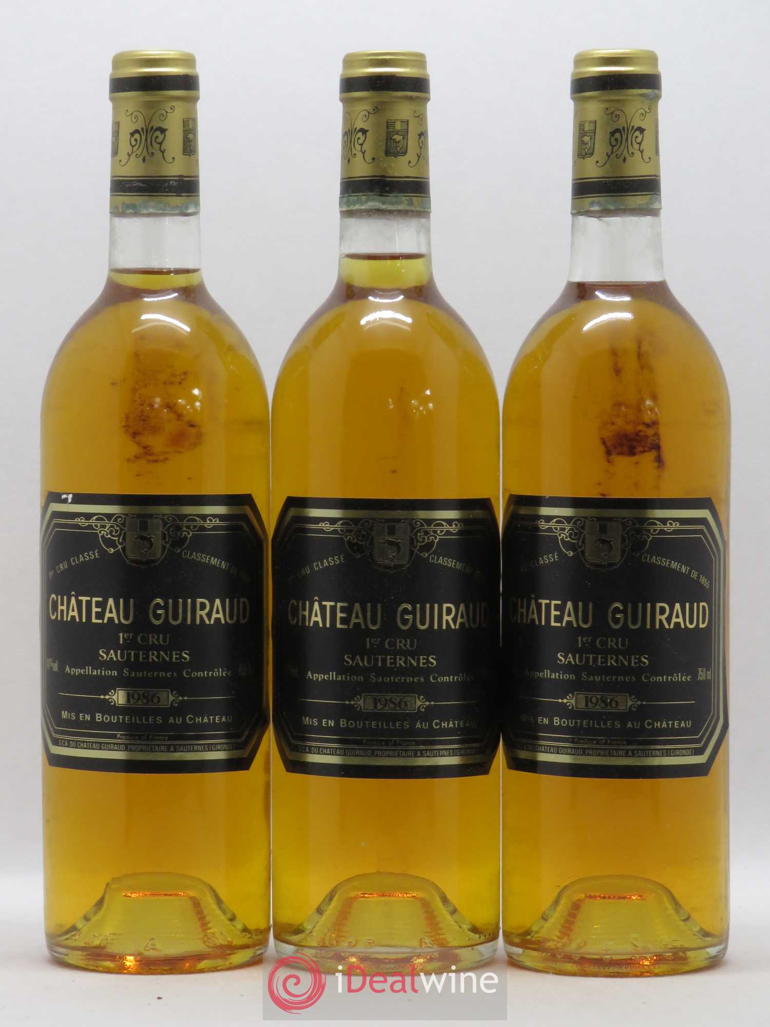 Château Guiraud 1er Grand Cru Classé 1986 - Lotto di 12 bottiglie - 4