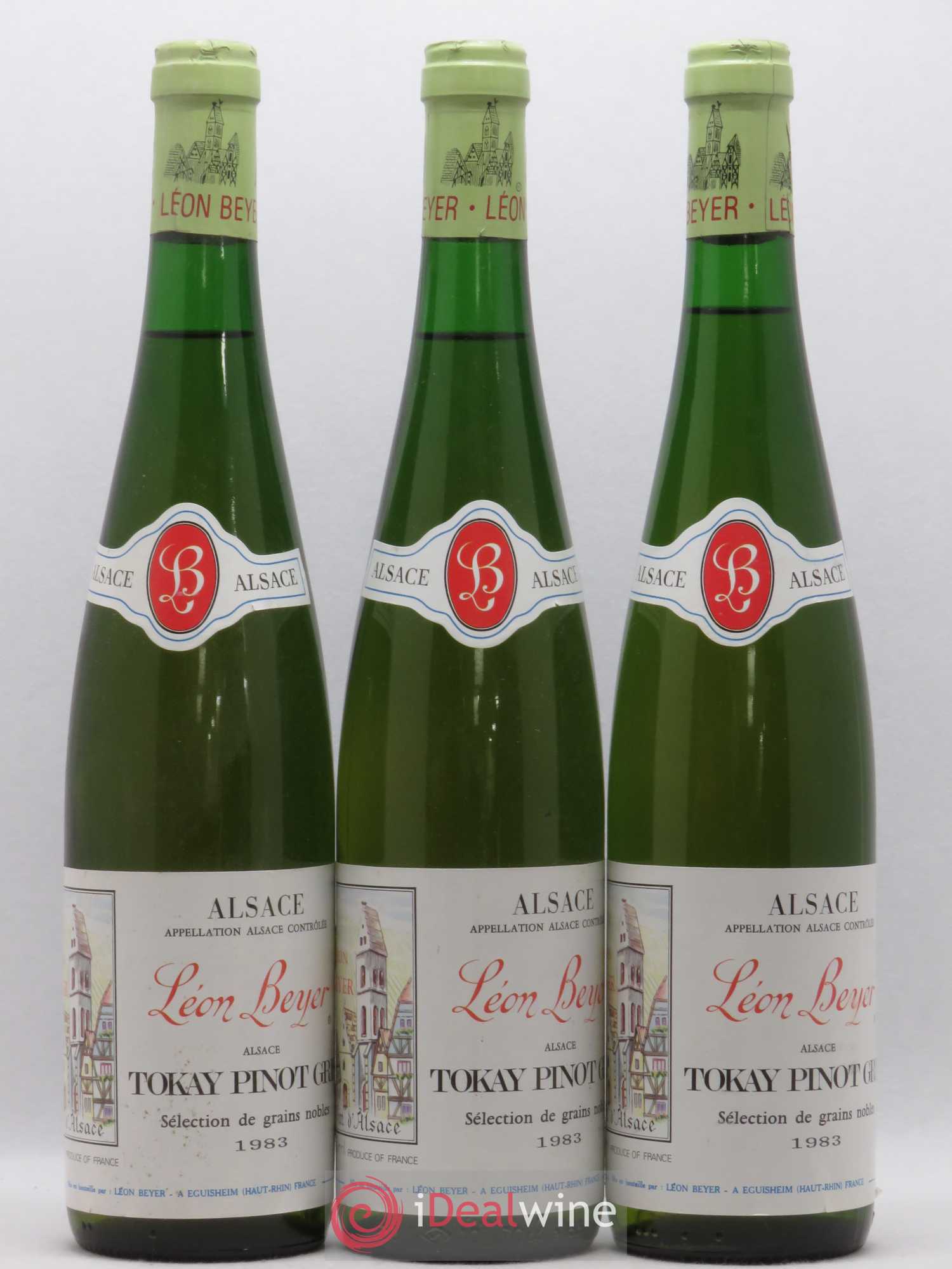 Pinot Gris (Tokay) Sélection de Grains Nobles Domaine Leon Beyer 1983 - Lotto di 3 bottiglie - 0