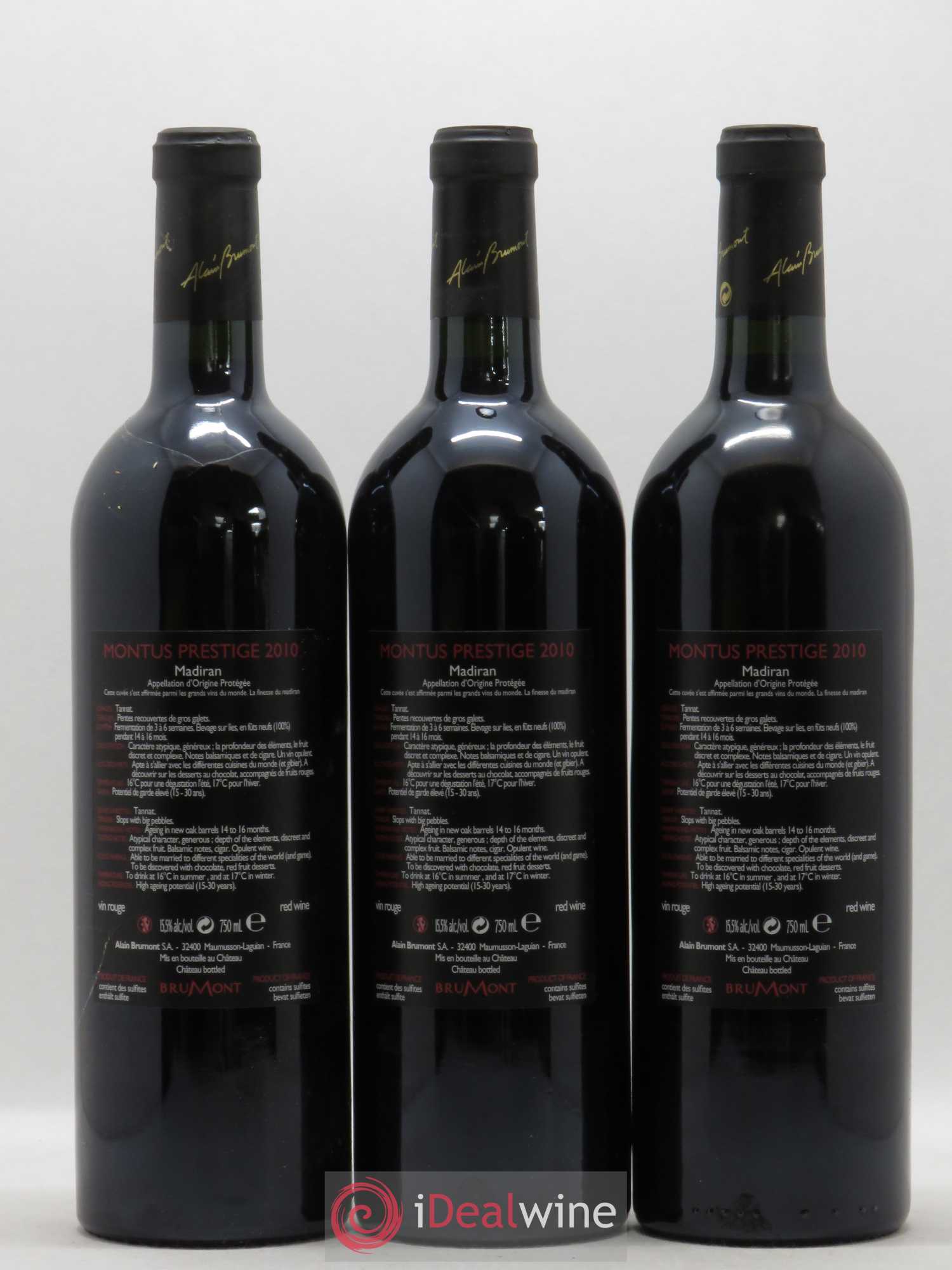 Madiran Château Montus-Prestige Alain Brumont 2010 - Lot of 12 bottles - 6