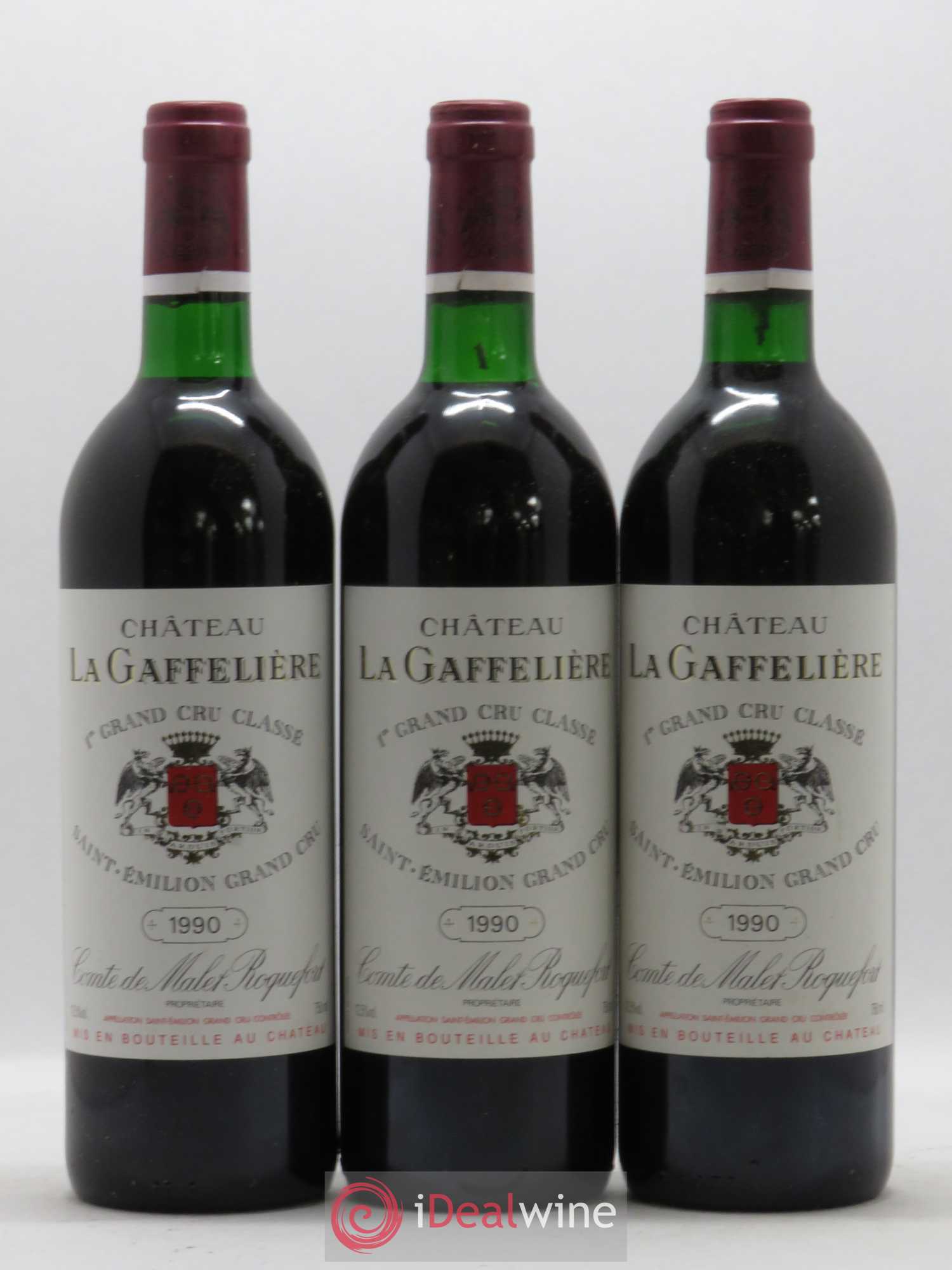 Château la Gaffelière 1er Grand Cru Classé B 1990 - Lot de 12 bouteilles - 1