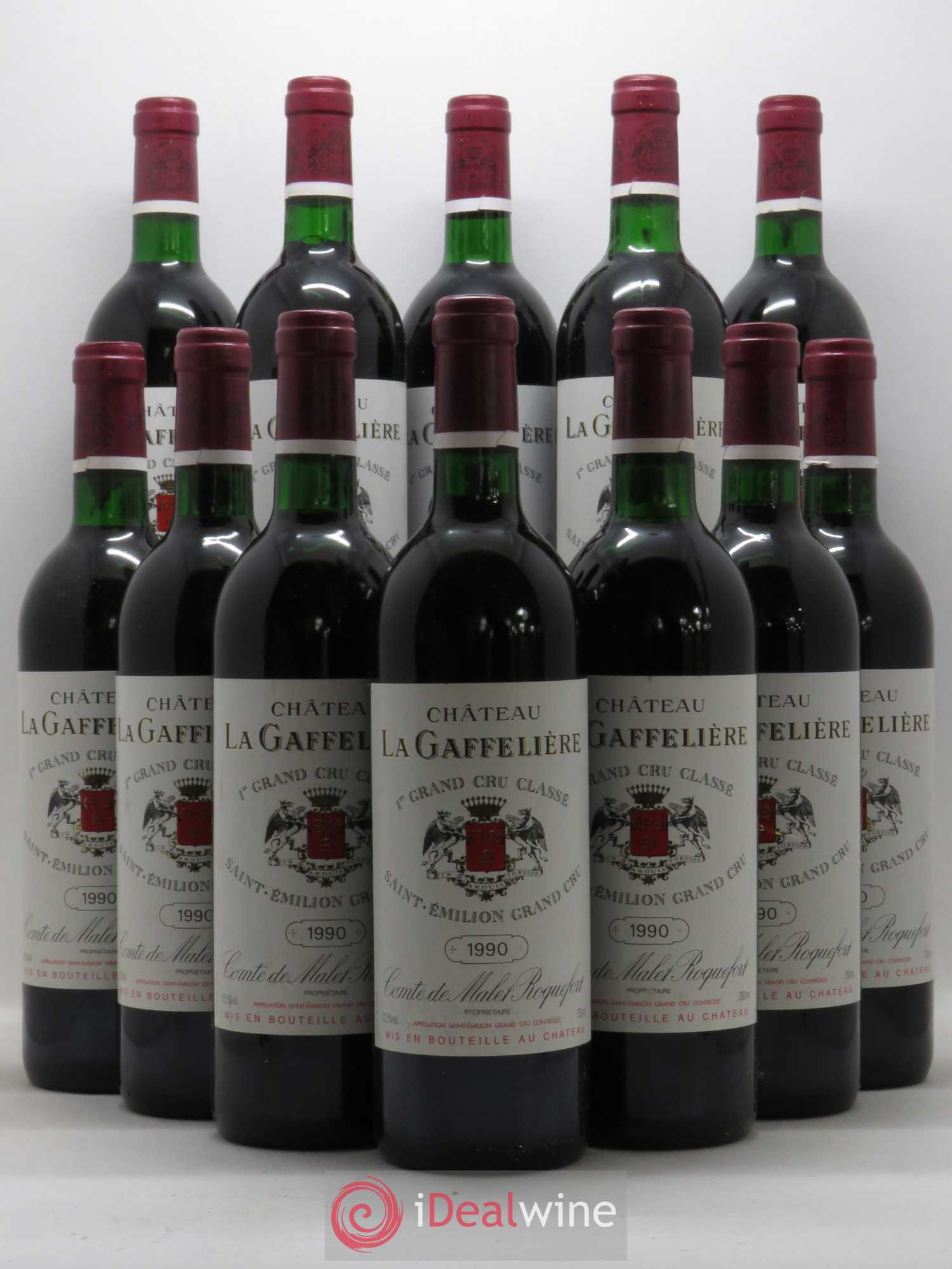 Château la Gaffelière 1er Grand Cru Classé B 1990 - Lot de 12 bouteilles - 0
