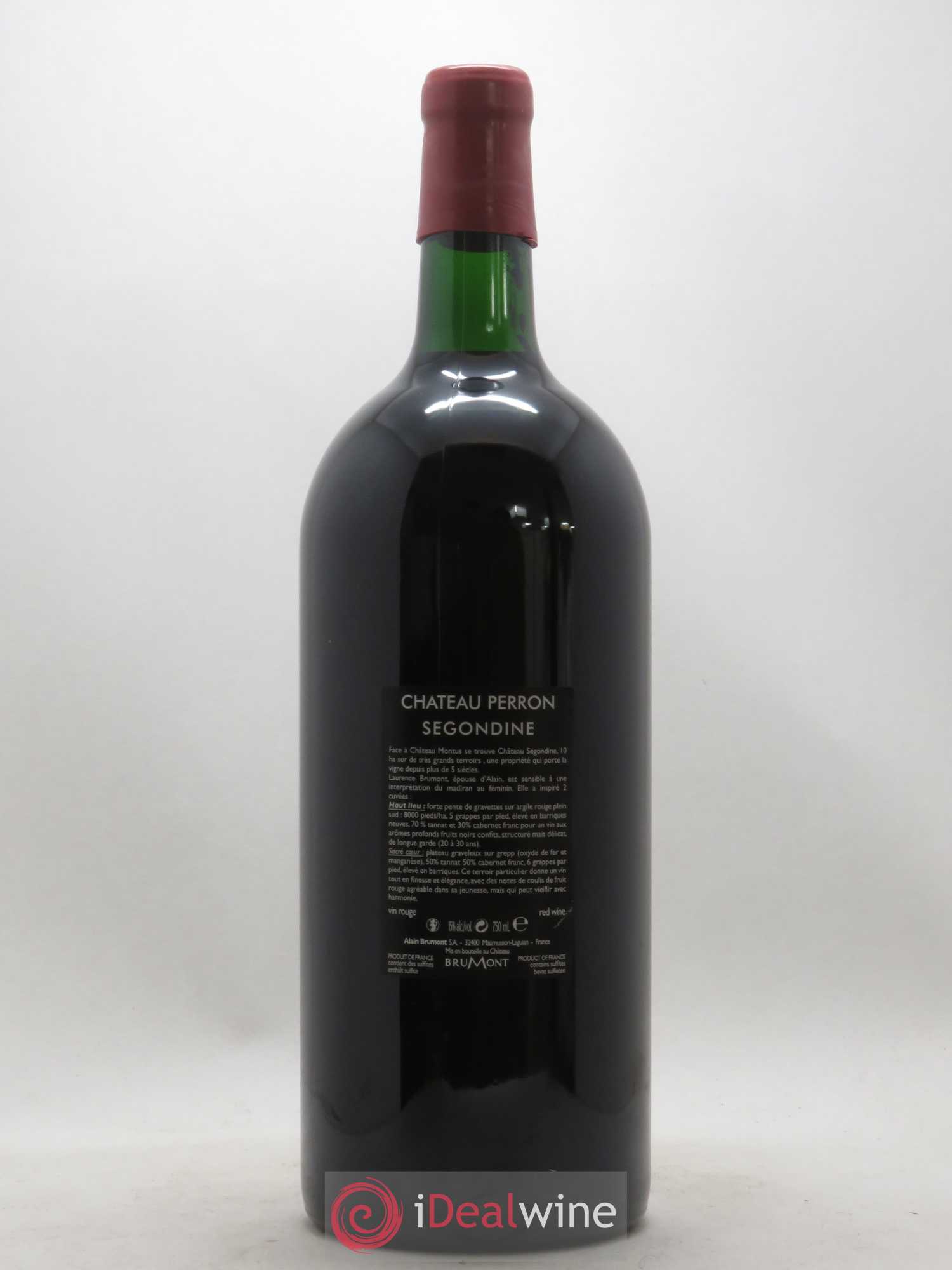 Madiran Haut Lieu Château Perron Segondine Laurence Brumont 2009 - Lot de 1 double magnum - 1