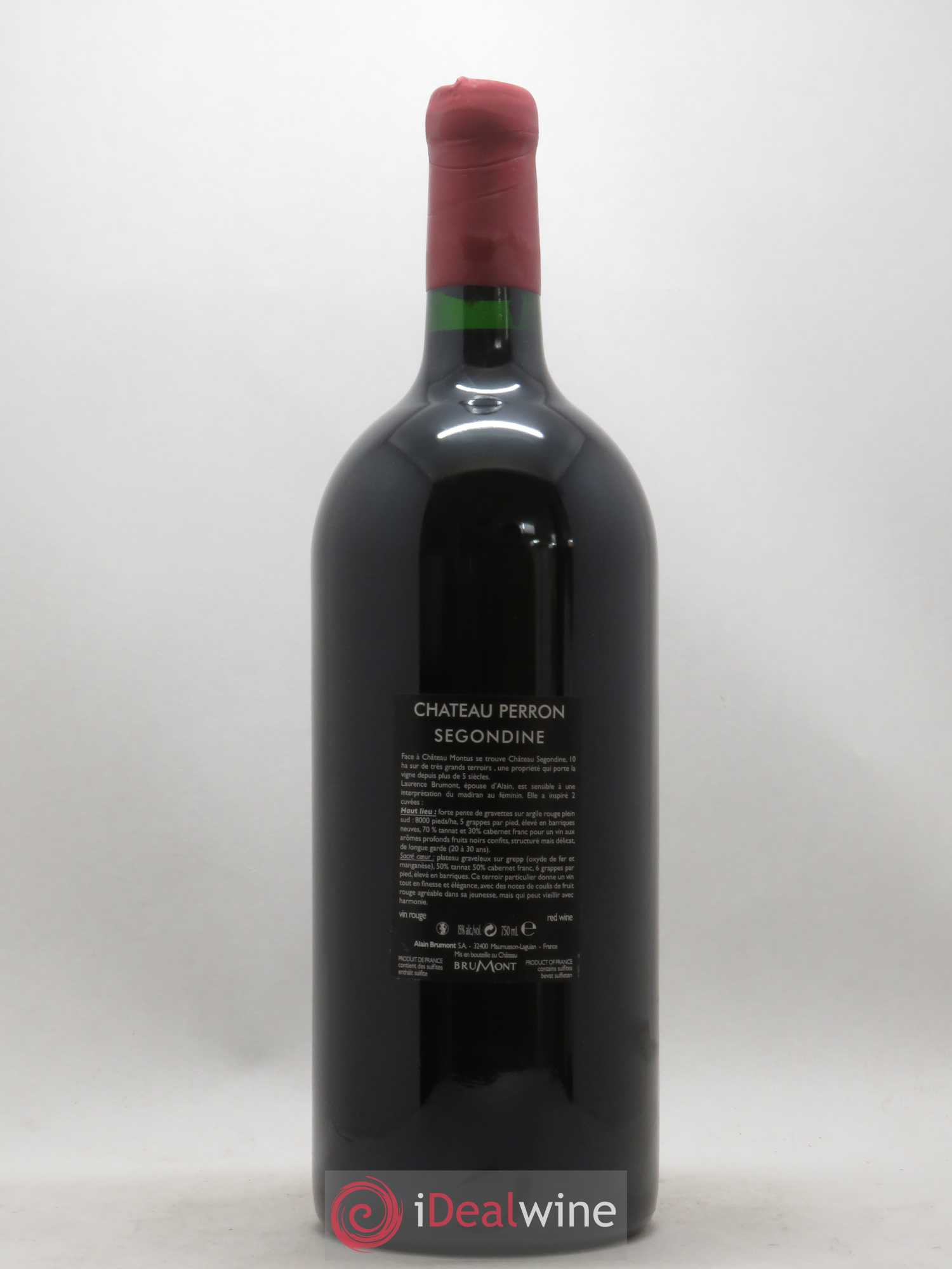 Madiran Haut Lieu Château Perron Segondine Laurence Brumont 2009 - Posten von 1 Doppel-Magnum - 1