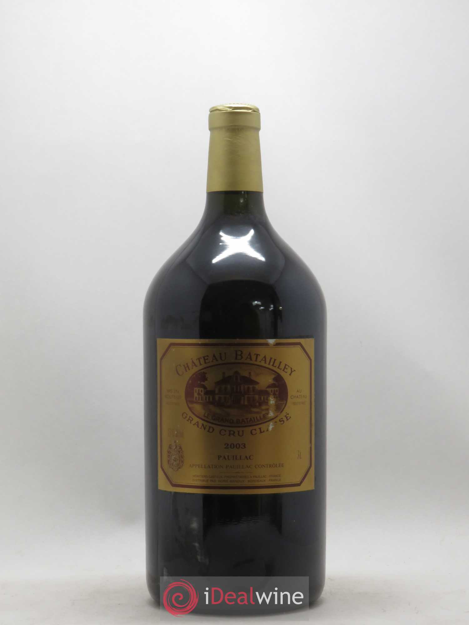 Château Batailley 5ème Grand Cru Classé 2003 - Lot de 1 double magnum - 0