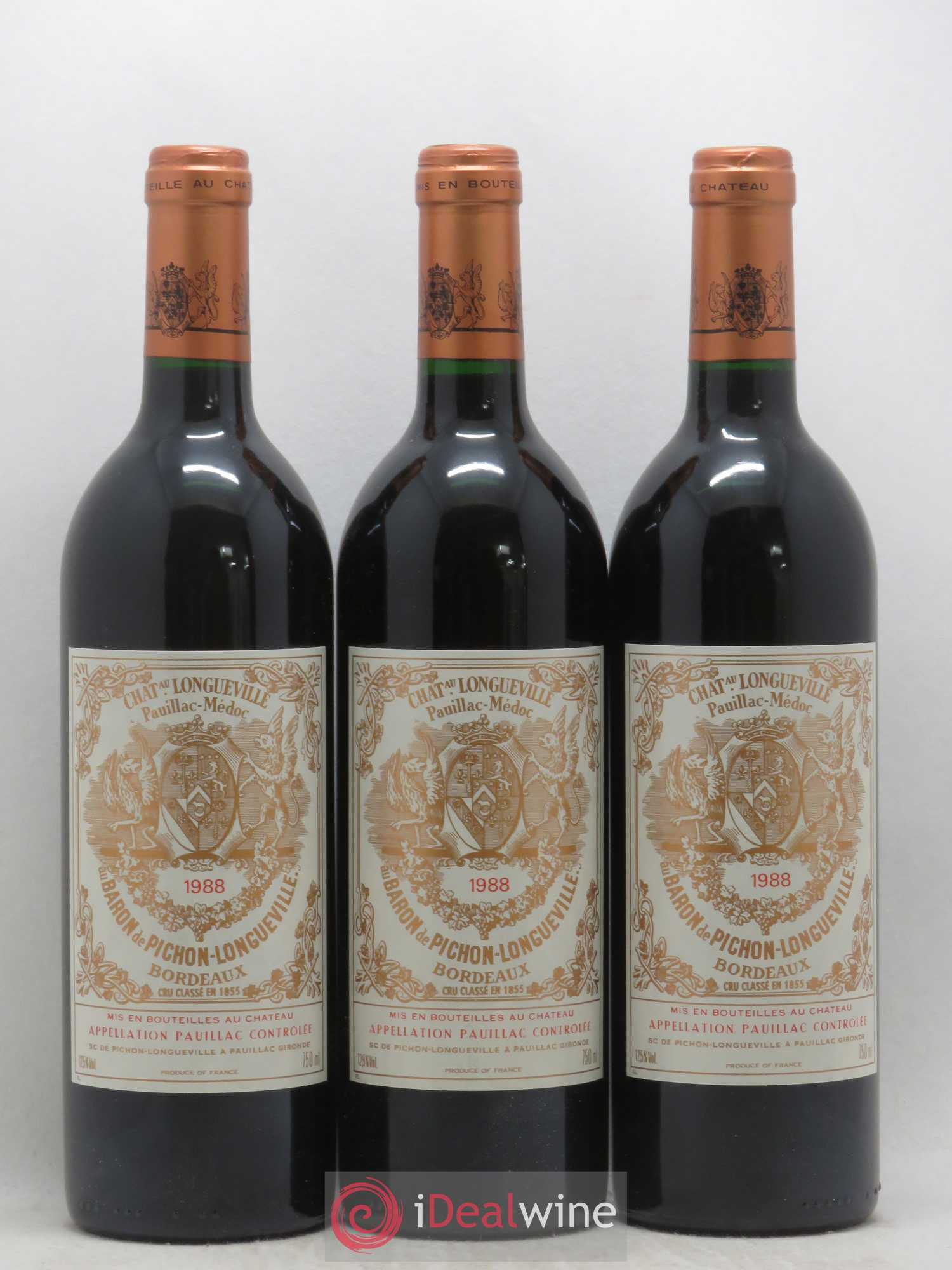 Pichon Longueville Baron 2ème Grand Cru Classé 1988 - Lot de 12 bouteilles - 2