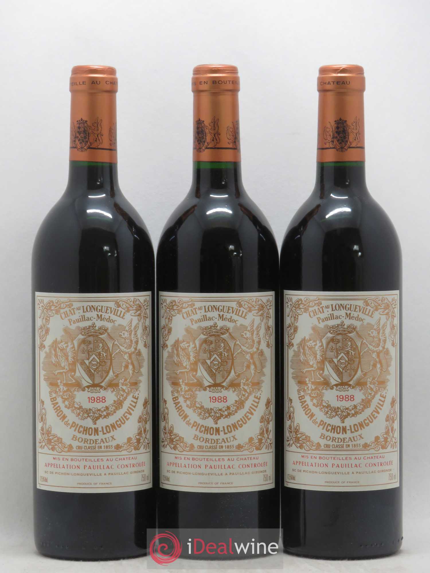 Pichon Longueville Baron 2ème Grand Cru Classé 1988 - Lot de 12 bouteilles - 3