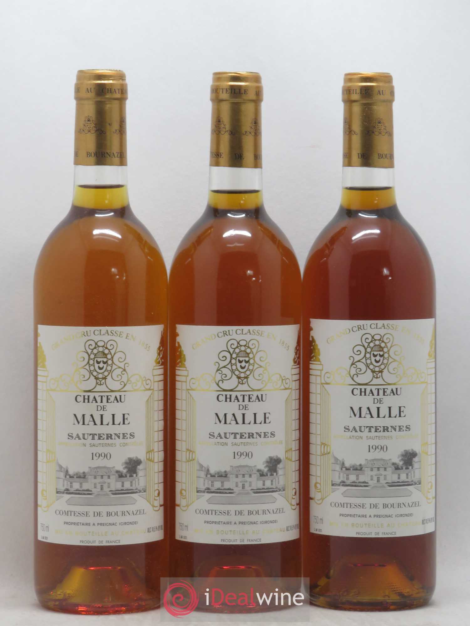 Château de Malle 2ème Grand Cru Classé 1990 - Lotto di 12 bottiglie - 3