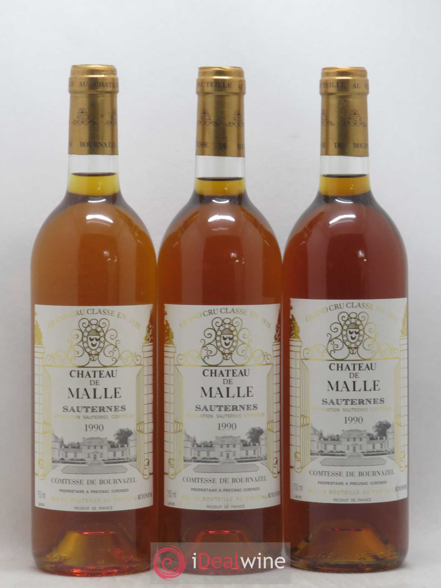 Château de Malle 2ème Grand Cru Classé 1990 - Lotto di 12 bottiglie - 4