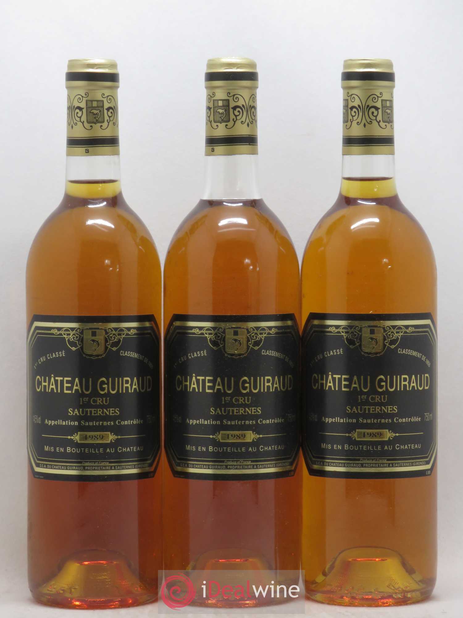 Château Guiraud 1er Grand Cru Classé 1989 - Lotto di 12 bottiglie - 1