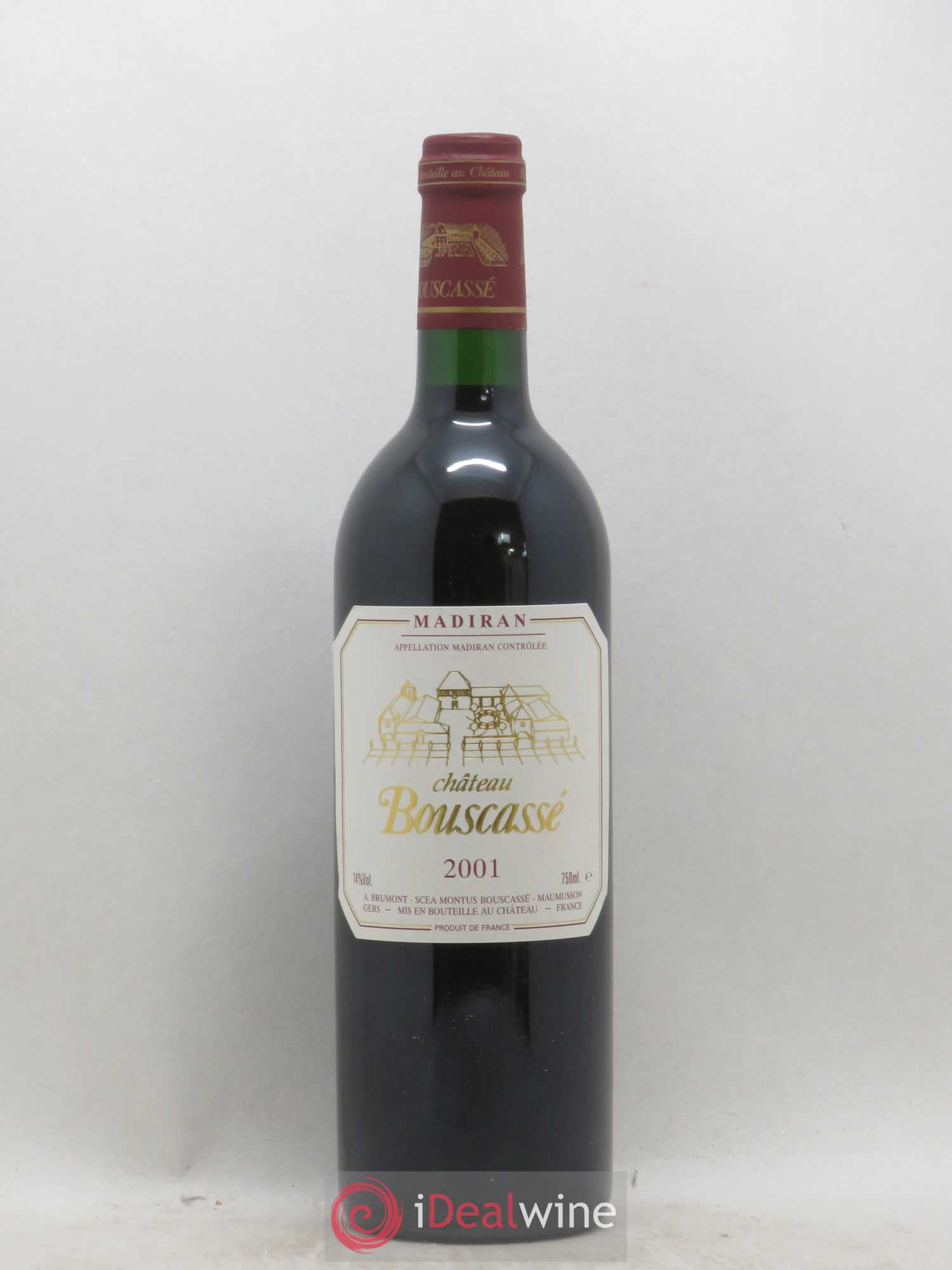 Madiran Château Bouscassé Alain Brumont 2001 - Lot de 1 bouteille - 0