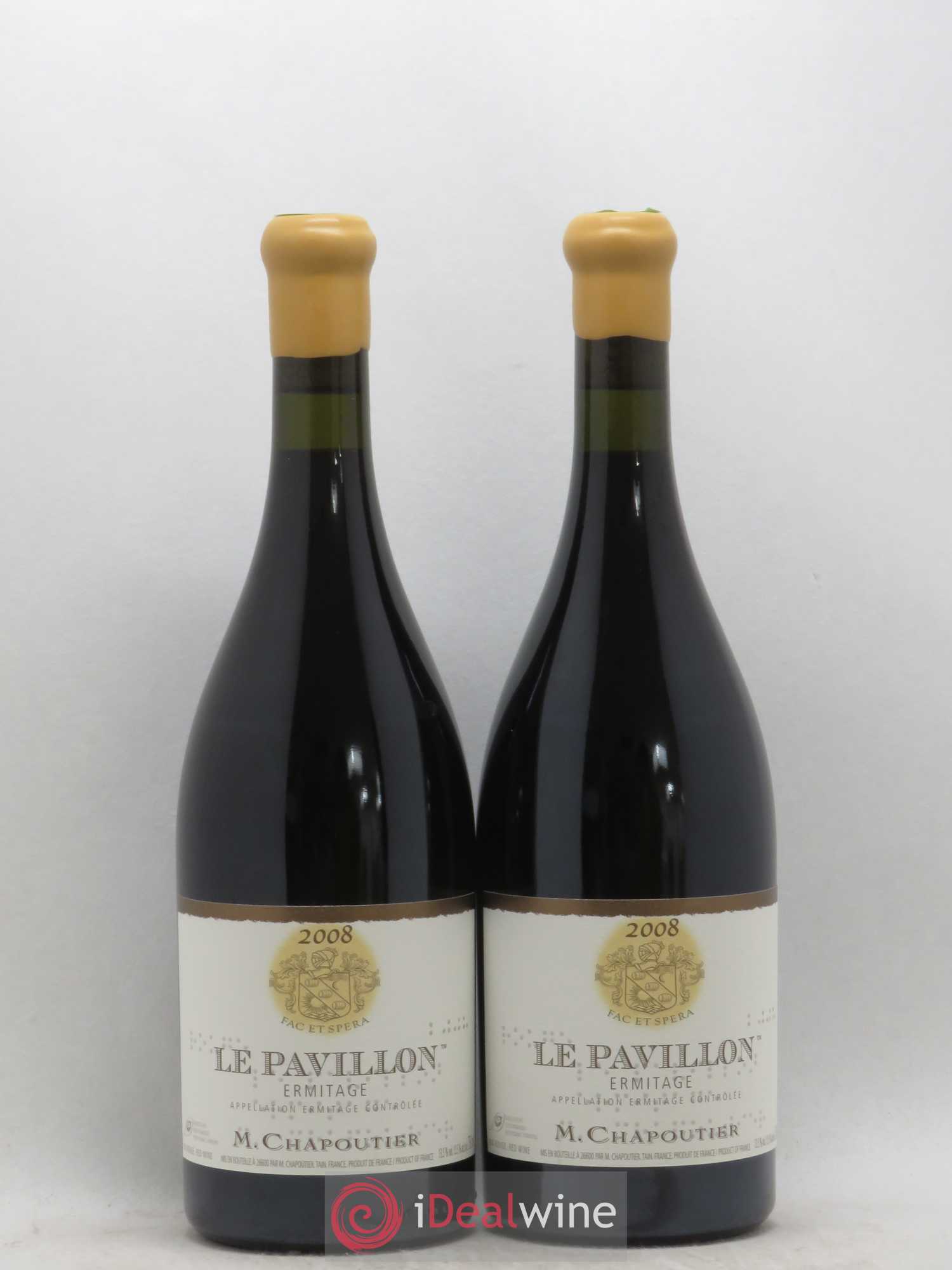 Hermitage Ermitage Le Pavillon Chapoutier 2008 - Lot de 2 bouteilles - 0