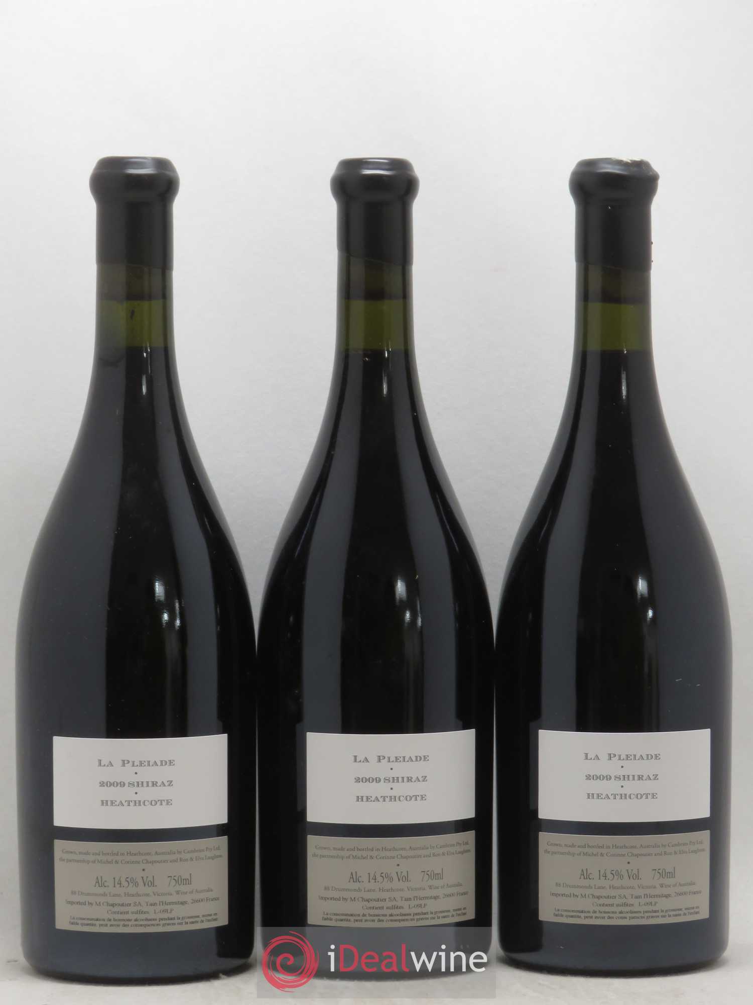 Australie Cambrien La Pleiade Chapoutier 2009 - Lot de 3 bouteilles - 1