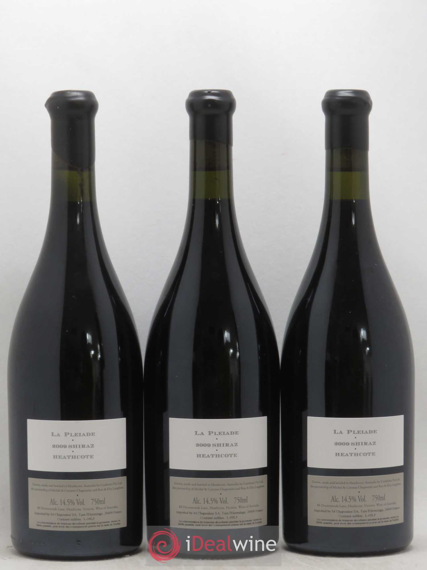Australie Cambrien La Pleiade Chapoutier 2009 - Lot de 3 bouteilles - 1